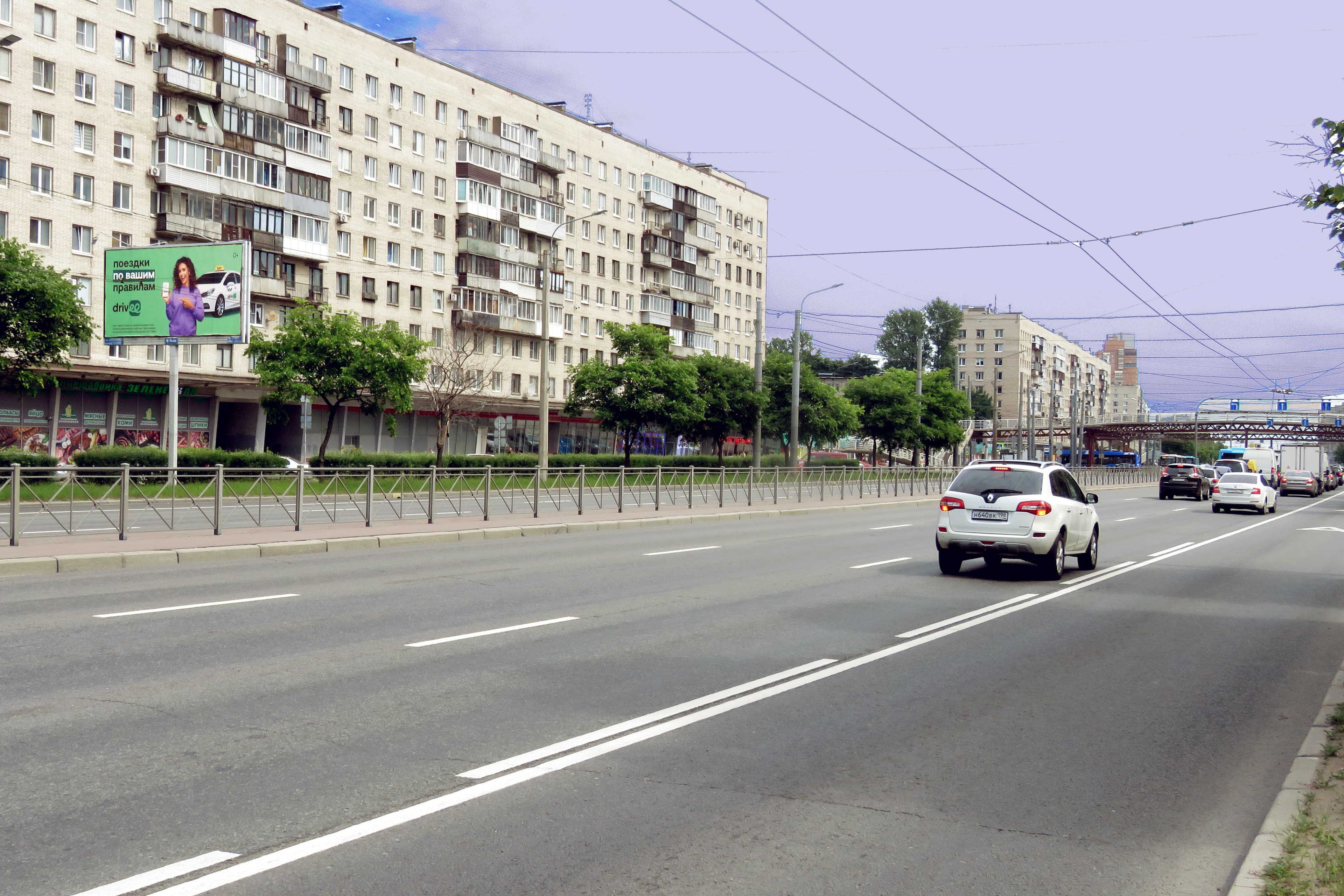 Санкт-Петербург. Славы пр. 12 к.1 (от Московского пр.) (обзор ограничен), сторона Б