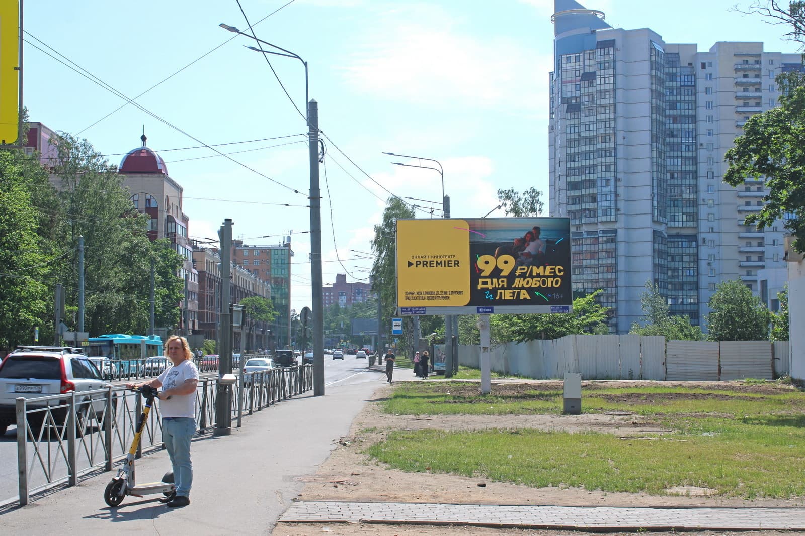 Санкт-Петербург. Тореза пр. 118, лит. Б / Есенина ул., напротив DIGITAL, сторона А1