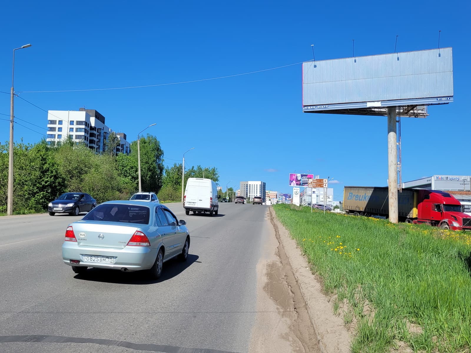 Реклама big по адресу Сысольское шоссе д.49 въезд в город от Киров-Москва