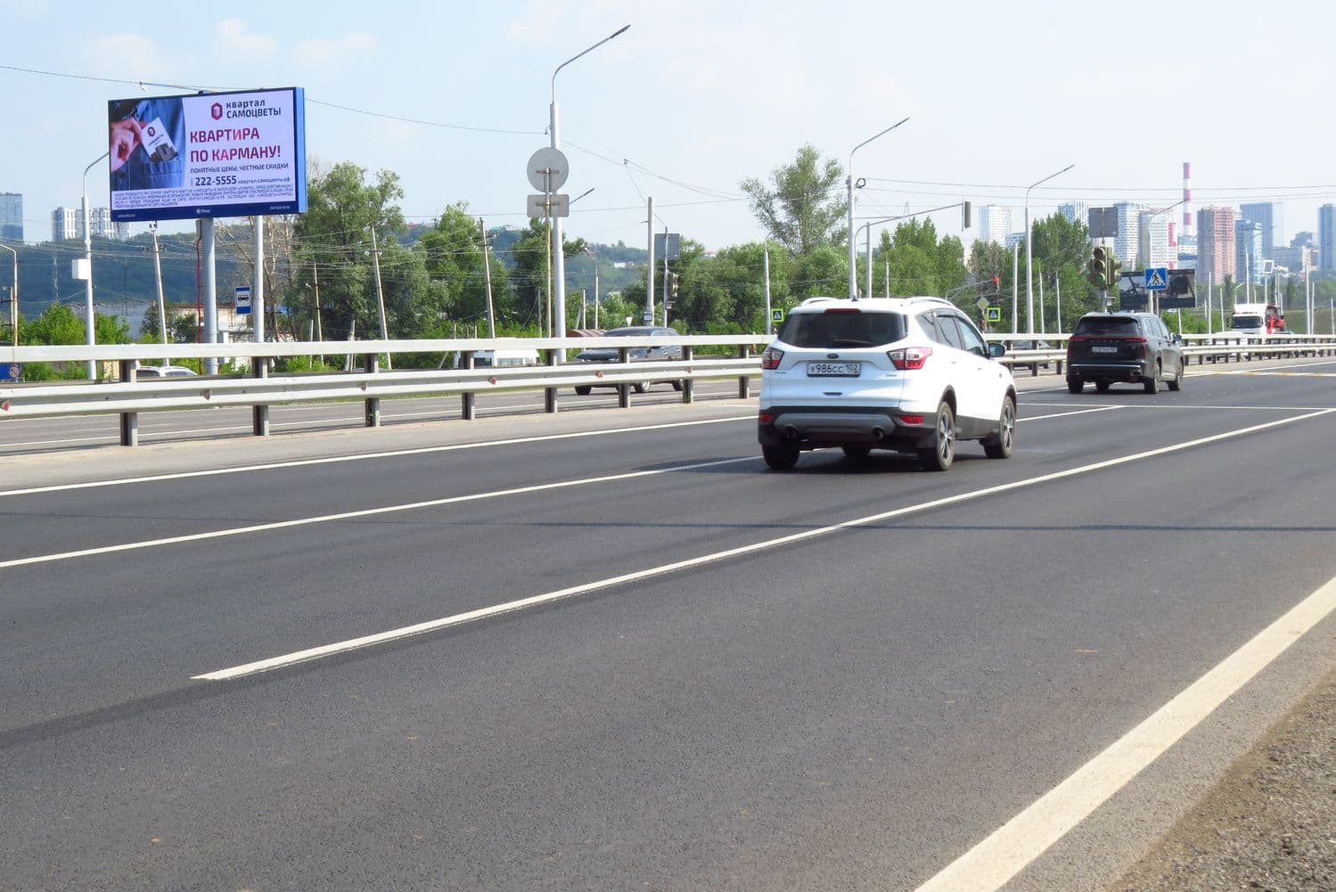Реклама 3x6 по адресу Затонское шоссе, напротив здания №31 по ул. Коралловая (Digital)