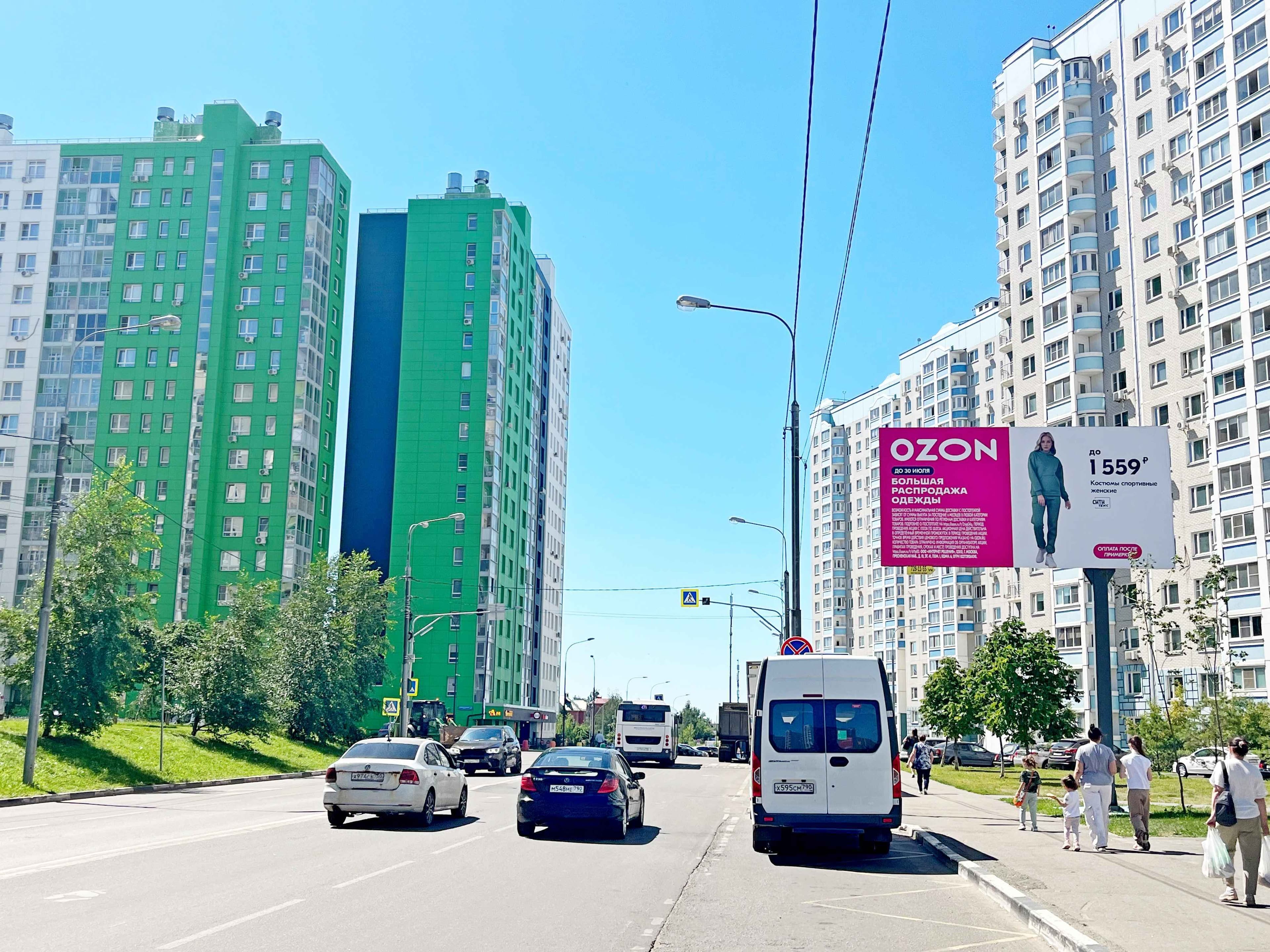 Реклама 3x6 по адресу ул. Березовая, д. 10 (поз. 2)