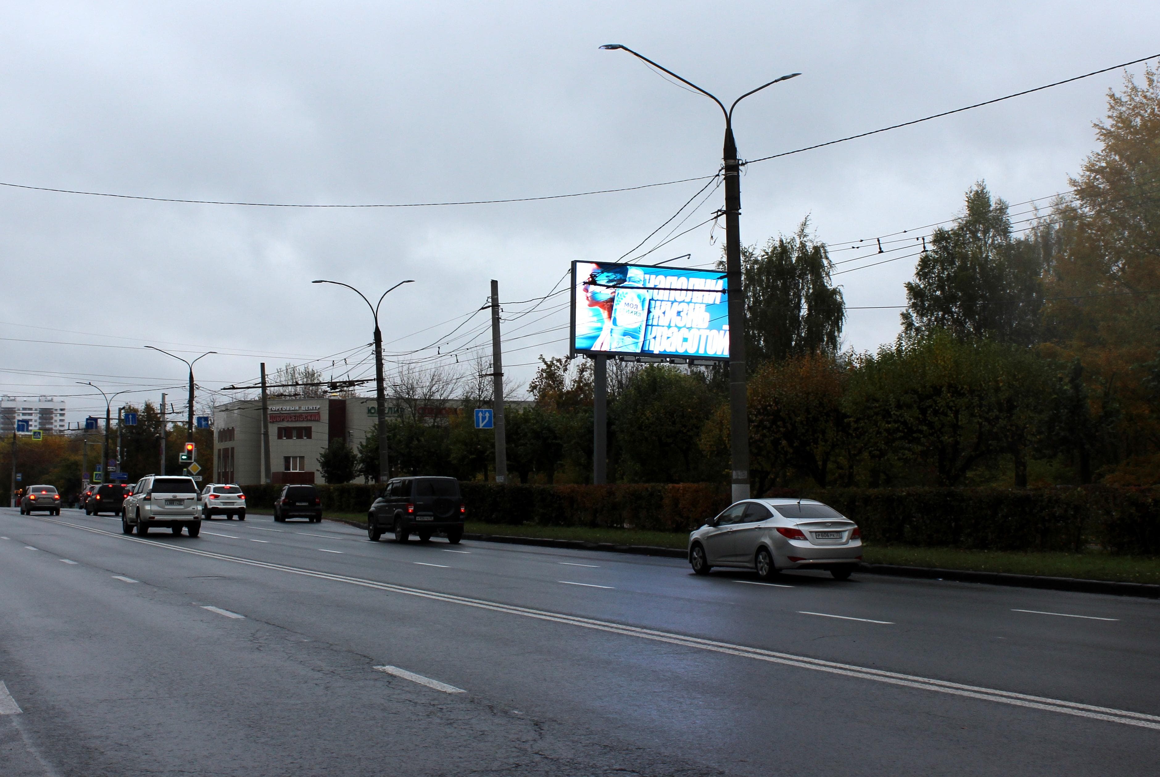 Владимир. Добросельская ул.  34Г, (светофор), сторона А1