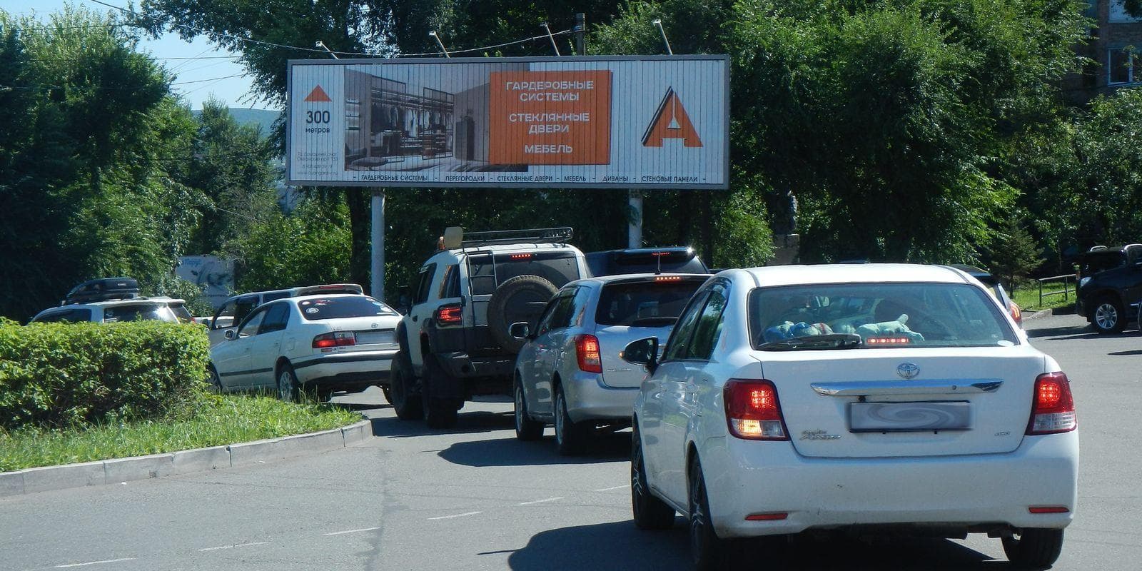 Реклама 3x12 по адресу Океанский пр-кт, 90 А (кольцо 1-ой реч), А/1 (м/д9500)(№386)