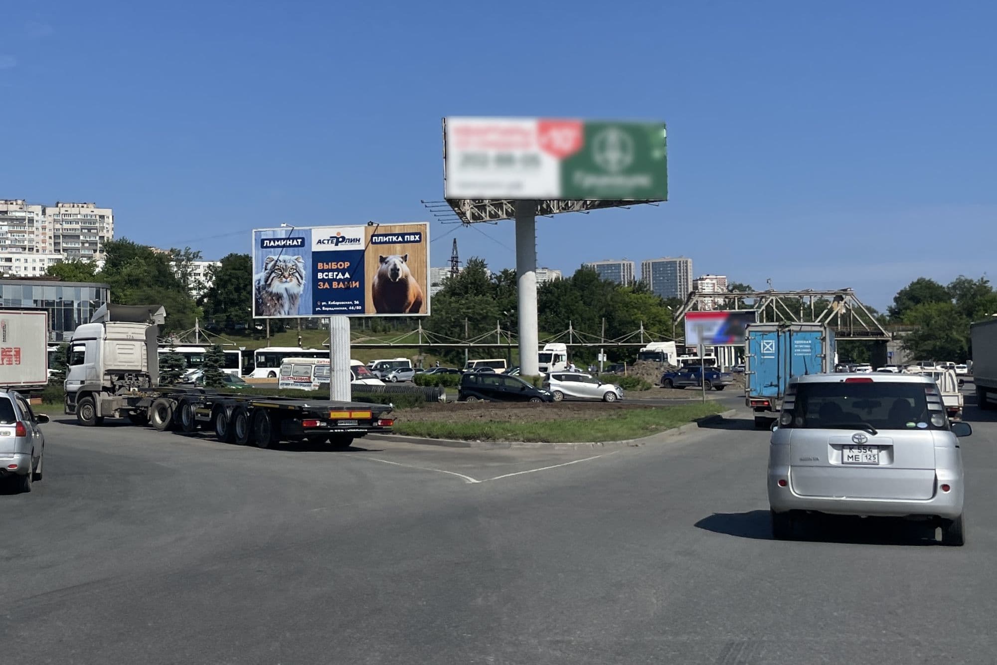 Владивосток. Луговая пл., поз.2 (зел. островок), А1 (№ 863), сторона А1