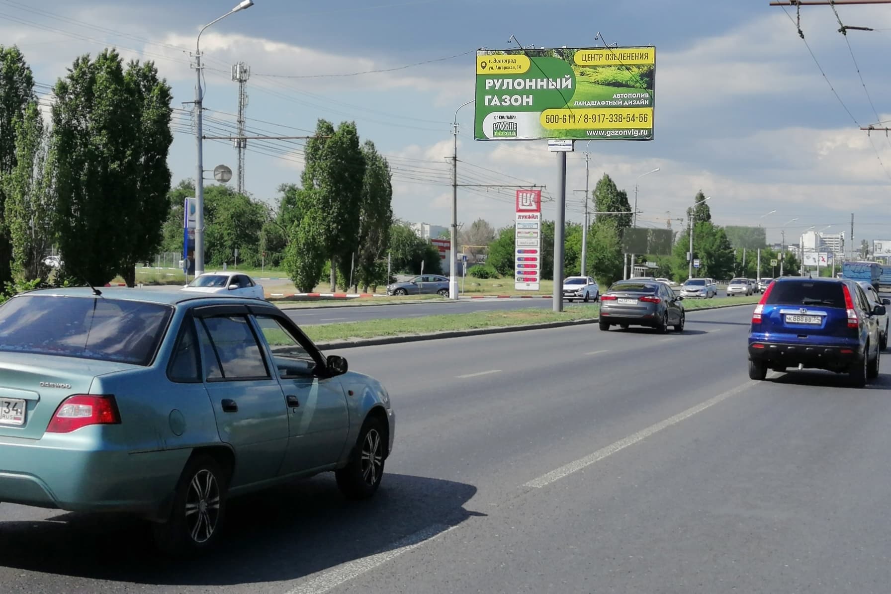 Волгоград. 64-ой Армии ул., (в 200 м от поворота на санаторий Волгоград), сторона А1