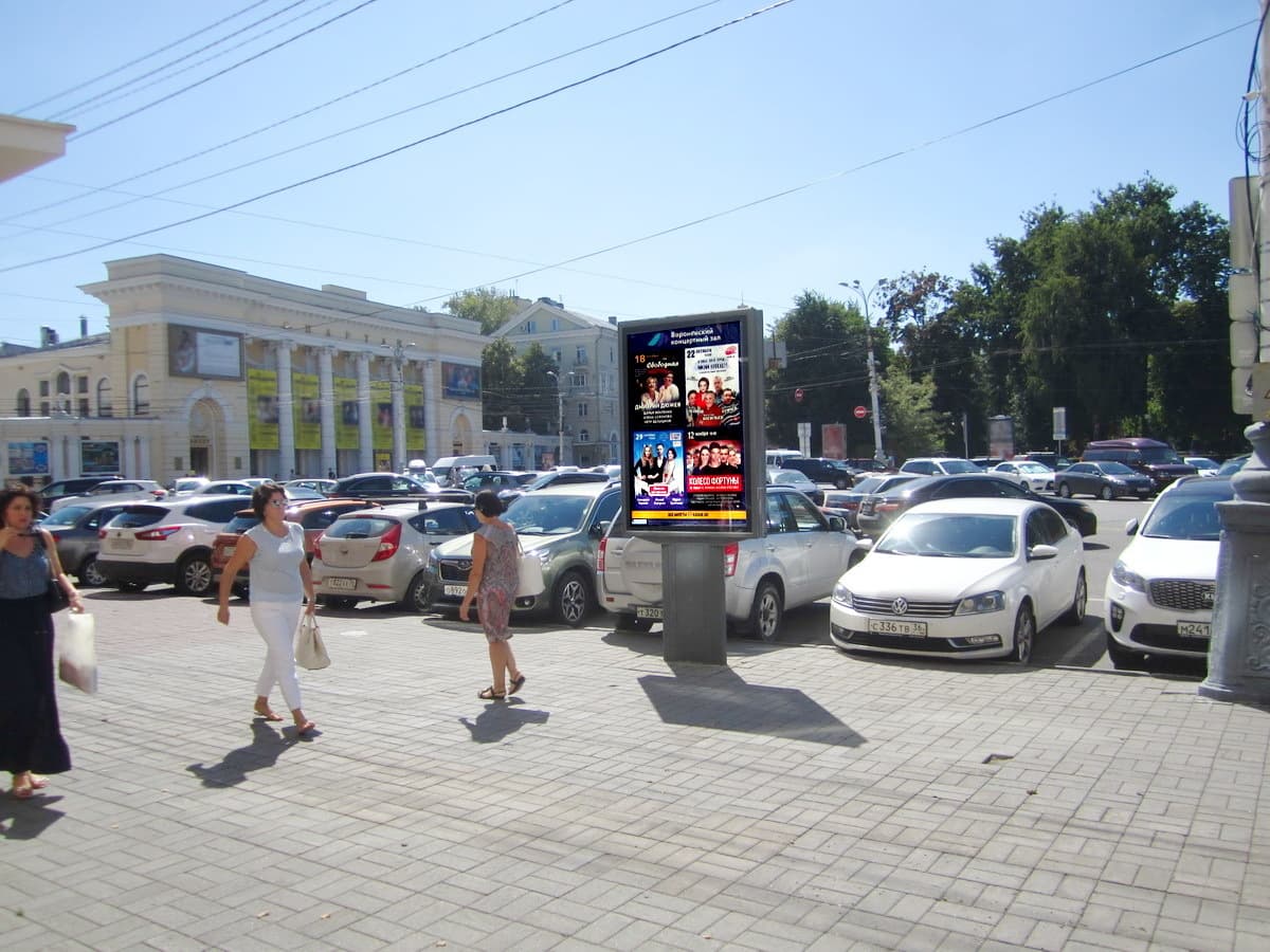 Реклама 1.2x1.8 по адресу Ленина пл. 12. (Кольцовский Сквер)_роллер