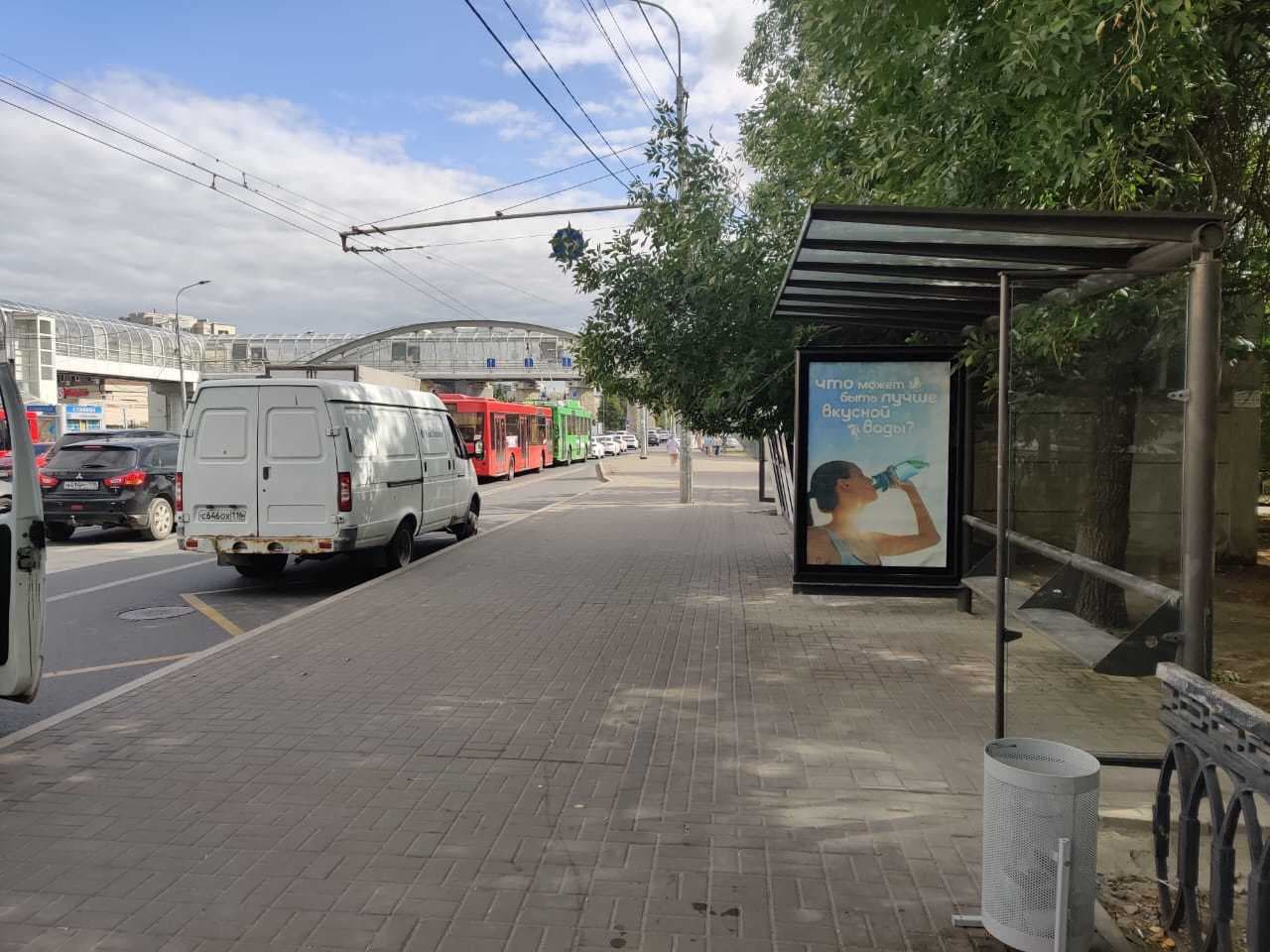 Павлюхина ул. 118 / ост. "Халева ул.", сторона А Казань. Павлюхина ул. 118 / ост. "Халева ул.", сторона А