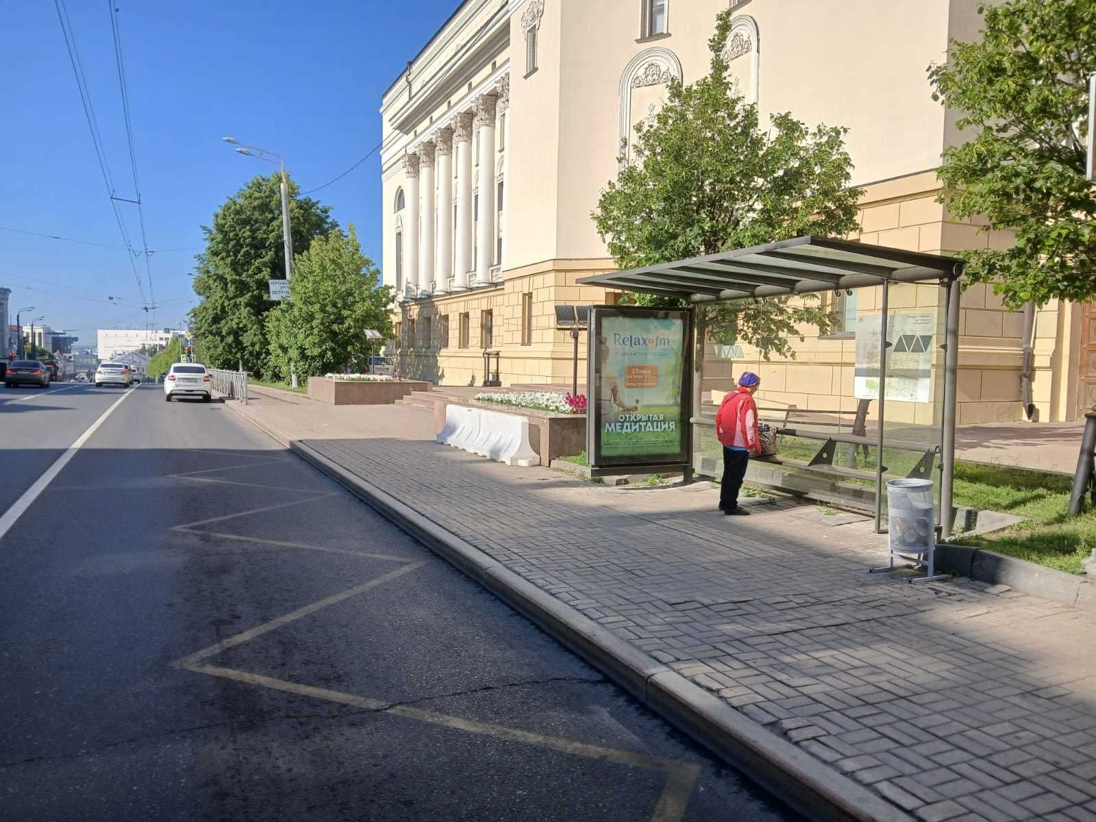 Пушкина ул. ост. "Площадь Свободы" (роллер 1,2х1,8), сторона А2 Казань. Пушкина ул. ост. "Площадь Свободы" (роллер 1,2х1,8), сторона А2