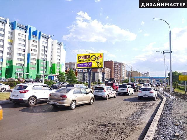 shit 3x6 Реклама 3x6 по адресу ул. Ю.Двужильного, северо-западнее здания № 10 (на разделительной полосе)