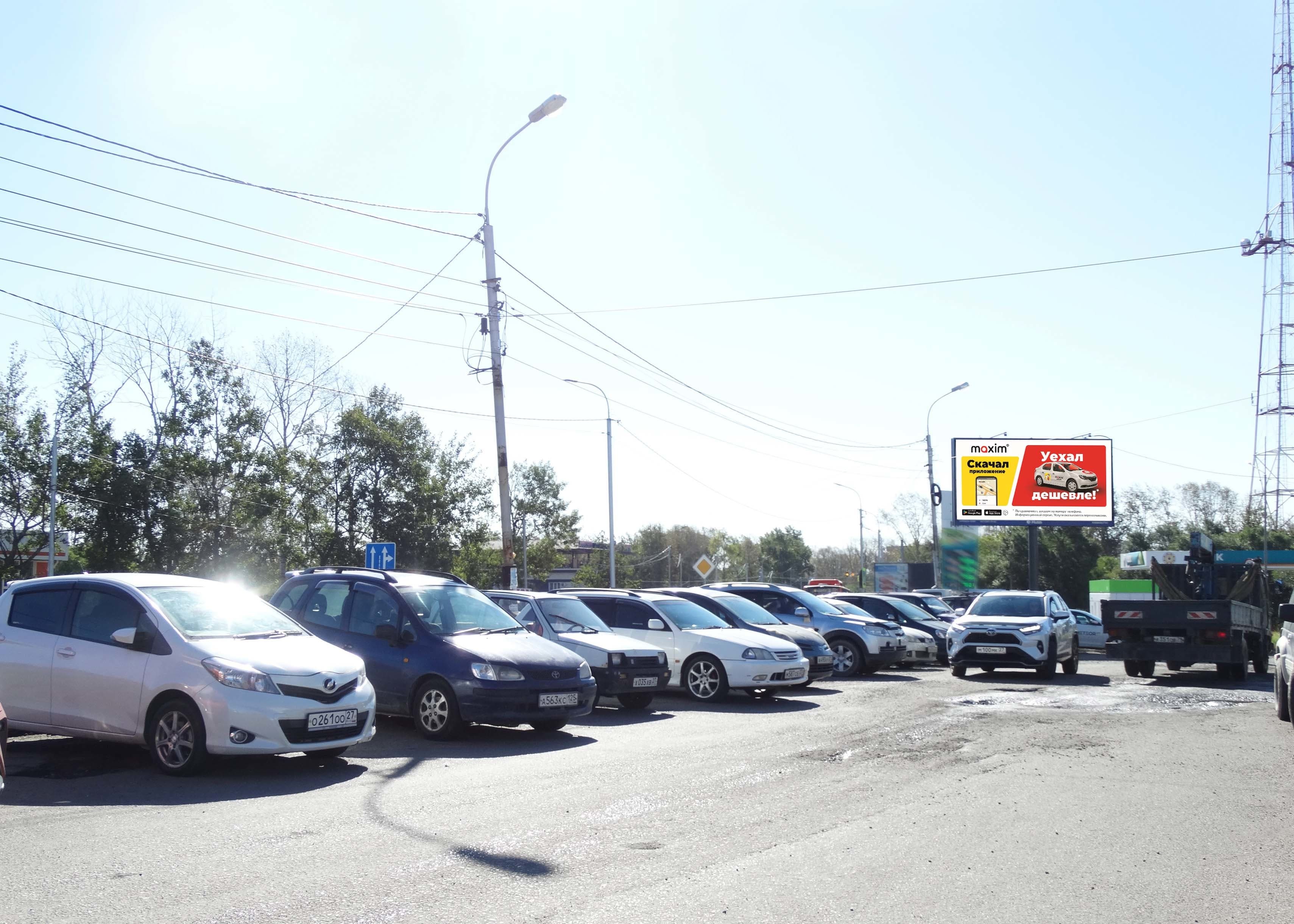 shit 3x6 Реклама 3x6 по адресу Тихоокеанская ул. 191А (на повороте)