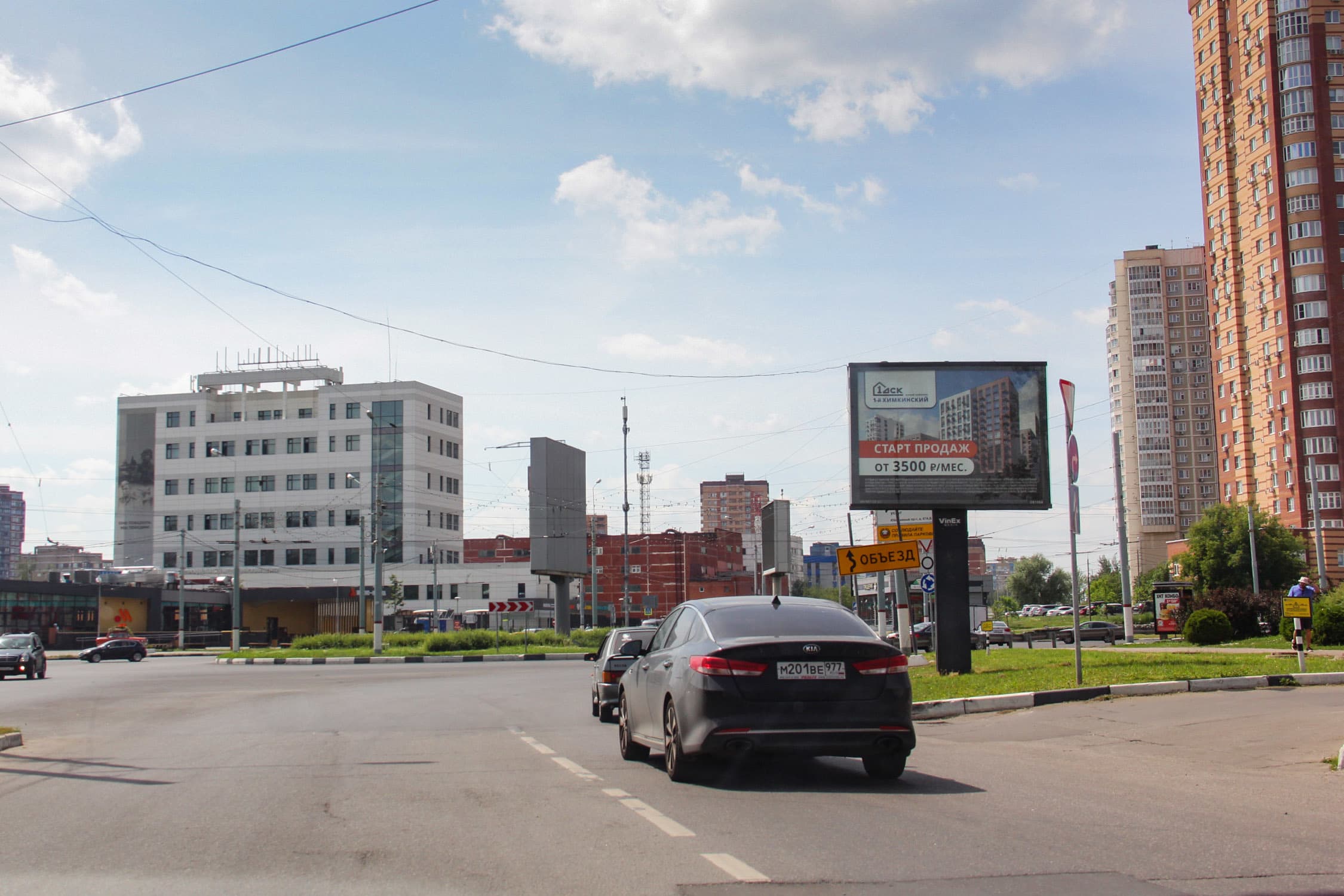 ул. Дружбы, д. 1А, 50 м до поворота на проспект Мельникова, №CB108A1, сторона А1 Химки. ул. Дружбы, д. 1А, 50 м до поворота на проспект Мельникова, №CB108A1, сторона А1