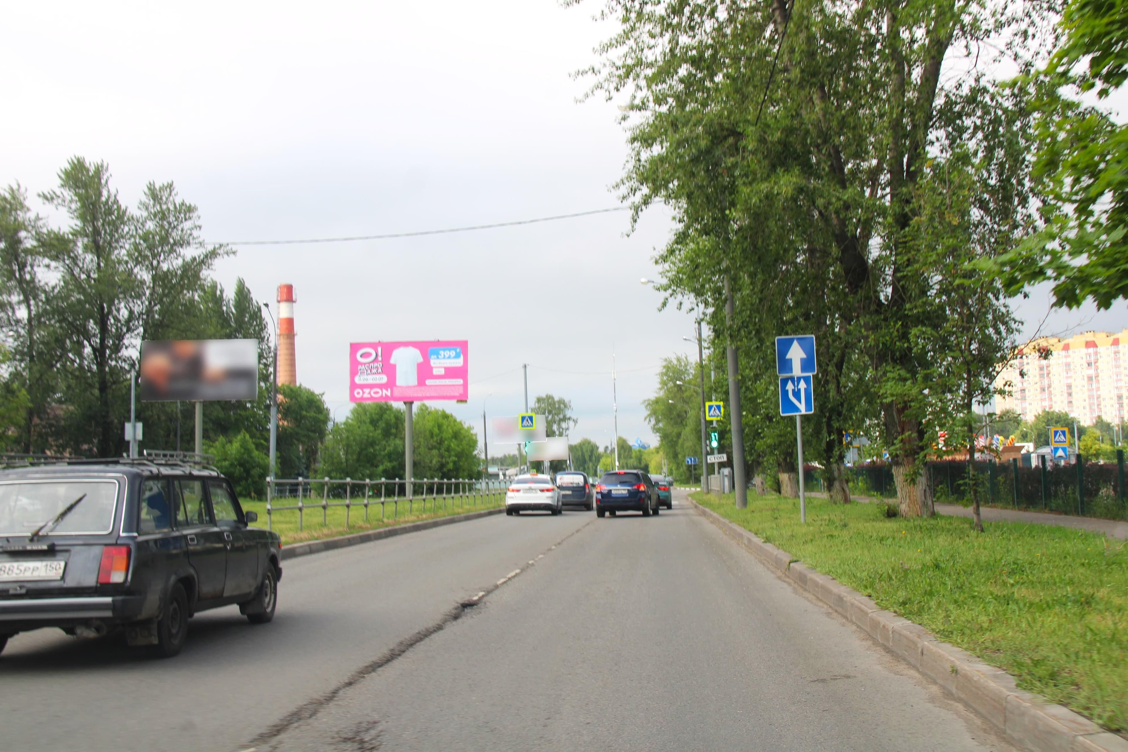 г. Королев, ул. Коммунальная, д. 1, напротив, на разделительной полосе (Гипермаркет Глобус), сторона А1 Королёв. г. Королев, ул. Коммунальная, д. 1, напротив, на разделительной полосе (Гипермаркет Глобус), сторона А1