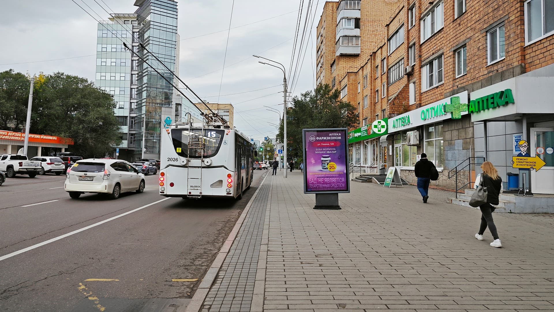 Ленина ул. 128 м-н "Агропром", сторона А Красноярск. Ленина ул. 128 м-н "Агропром", сторона А