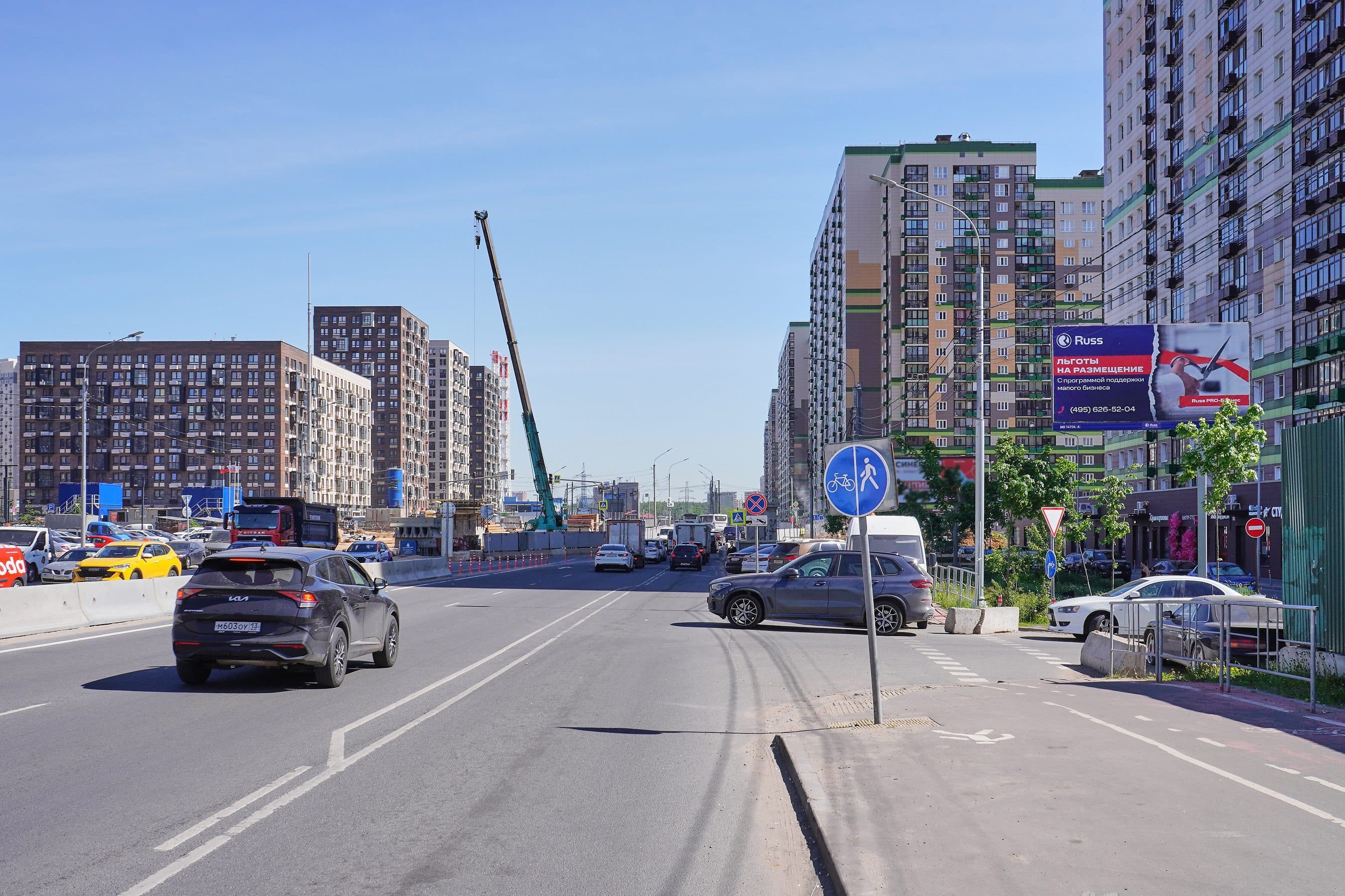 Красногорск г.о., пгт. Путилково, Путилковское шоссе 31, сторона А Московская область. Красногорск г.о., пгт. Путилково, Путилковское шоссе 31, сторона А