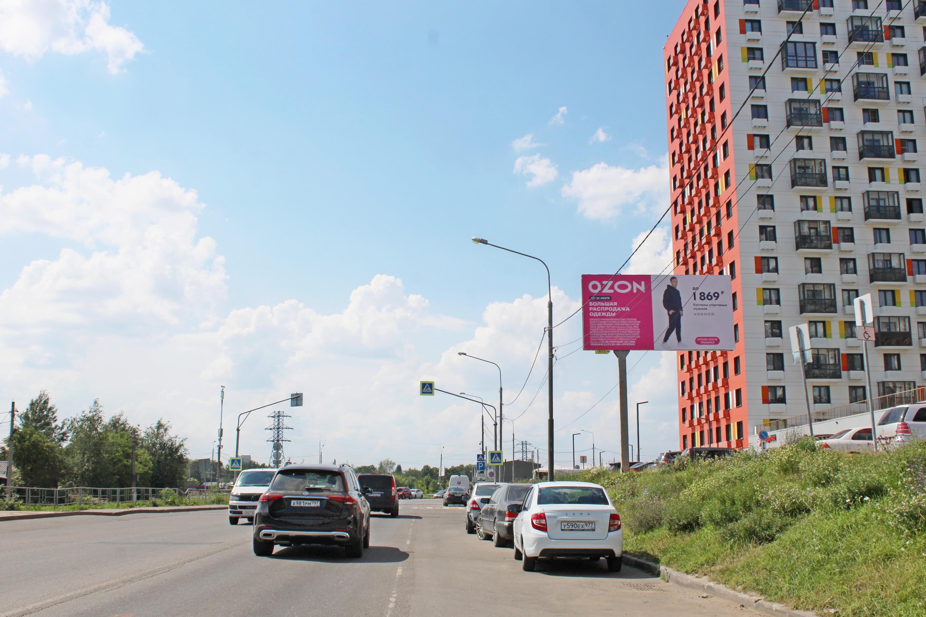 р.п. Боброво, ул. Крымская, д. 19, корп. 1 (ЖК Восточное Бутово), сторона А Московская область. р.п. Боброво, ул. Крымская, д. 19, корп. 1 (ЖК Восточное Бутово), сторона А