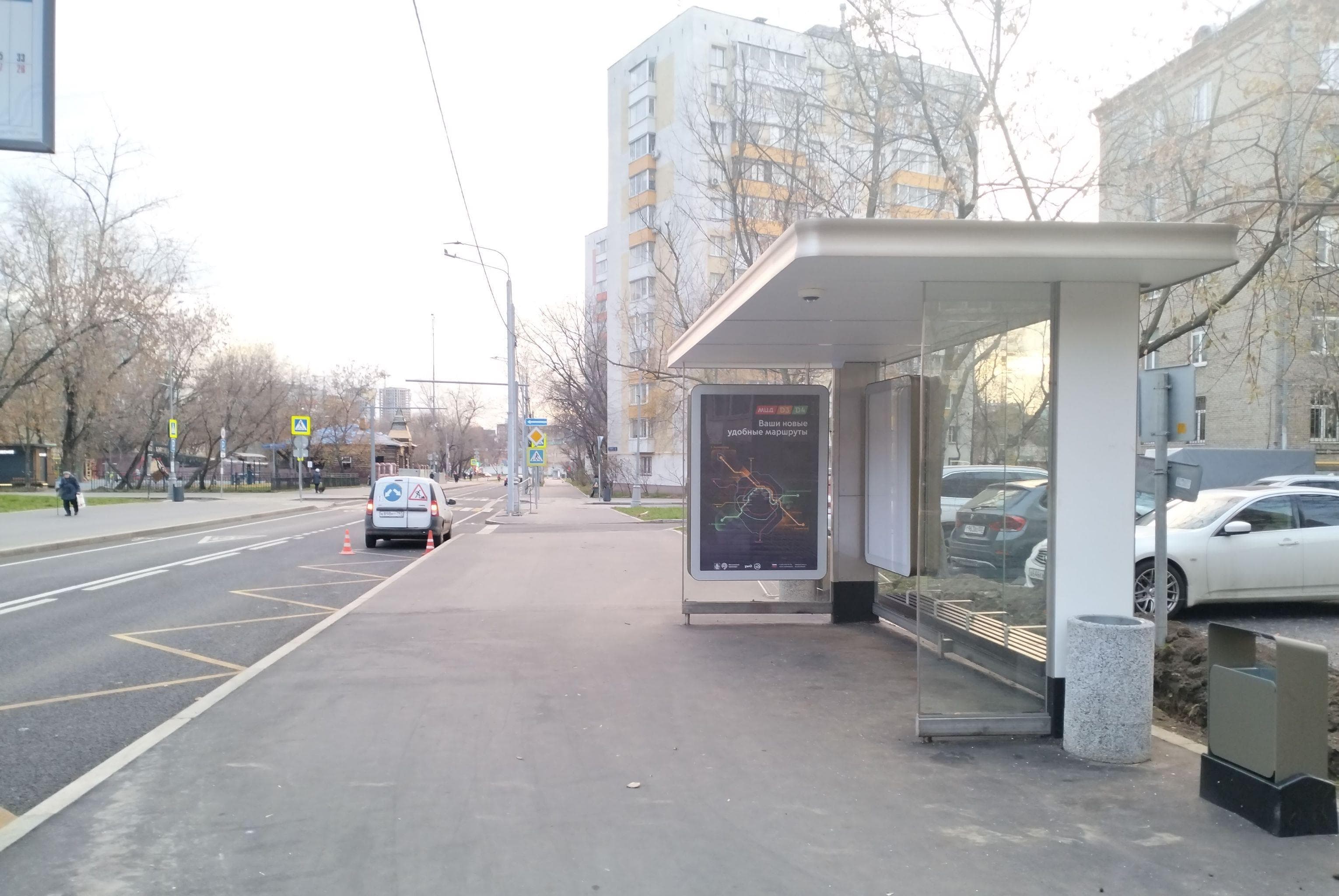 Гастелло улица, д.10 - ост. "3-я Сокольническая улица" (из центра), сторона А Москва. Гастелло улица, д.10 - ост. "3-я Сокольническая улица" (из центра), сторона А