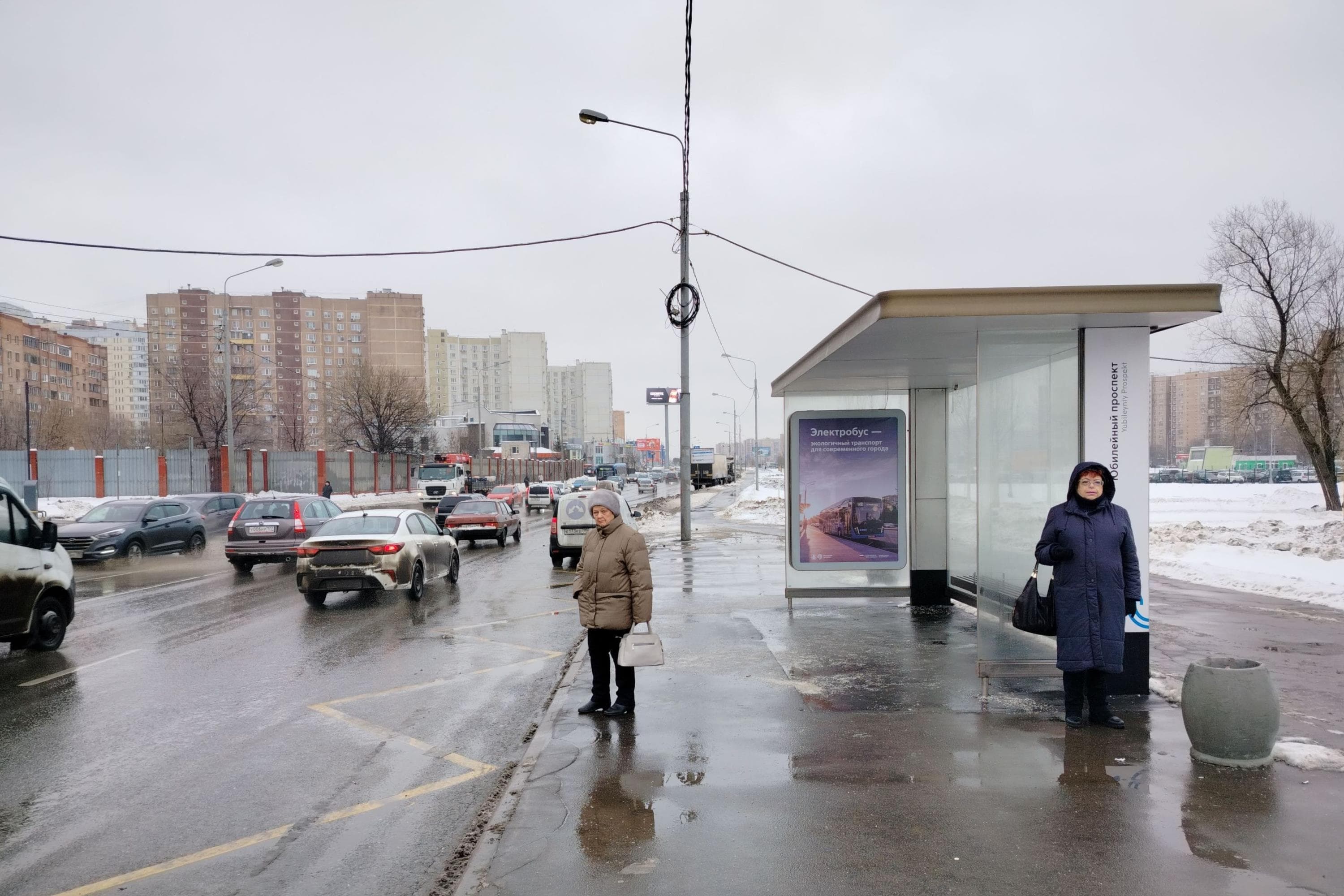 Носовихинское шоссе, после МКАД - ост. "Юбилейный проспект" (из центра) поз.2, сторона А Москва. Носовихинское шоссе, после МКАД - ост. "Юбилейный проспект" (из центра) поз.2, сторона А