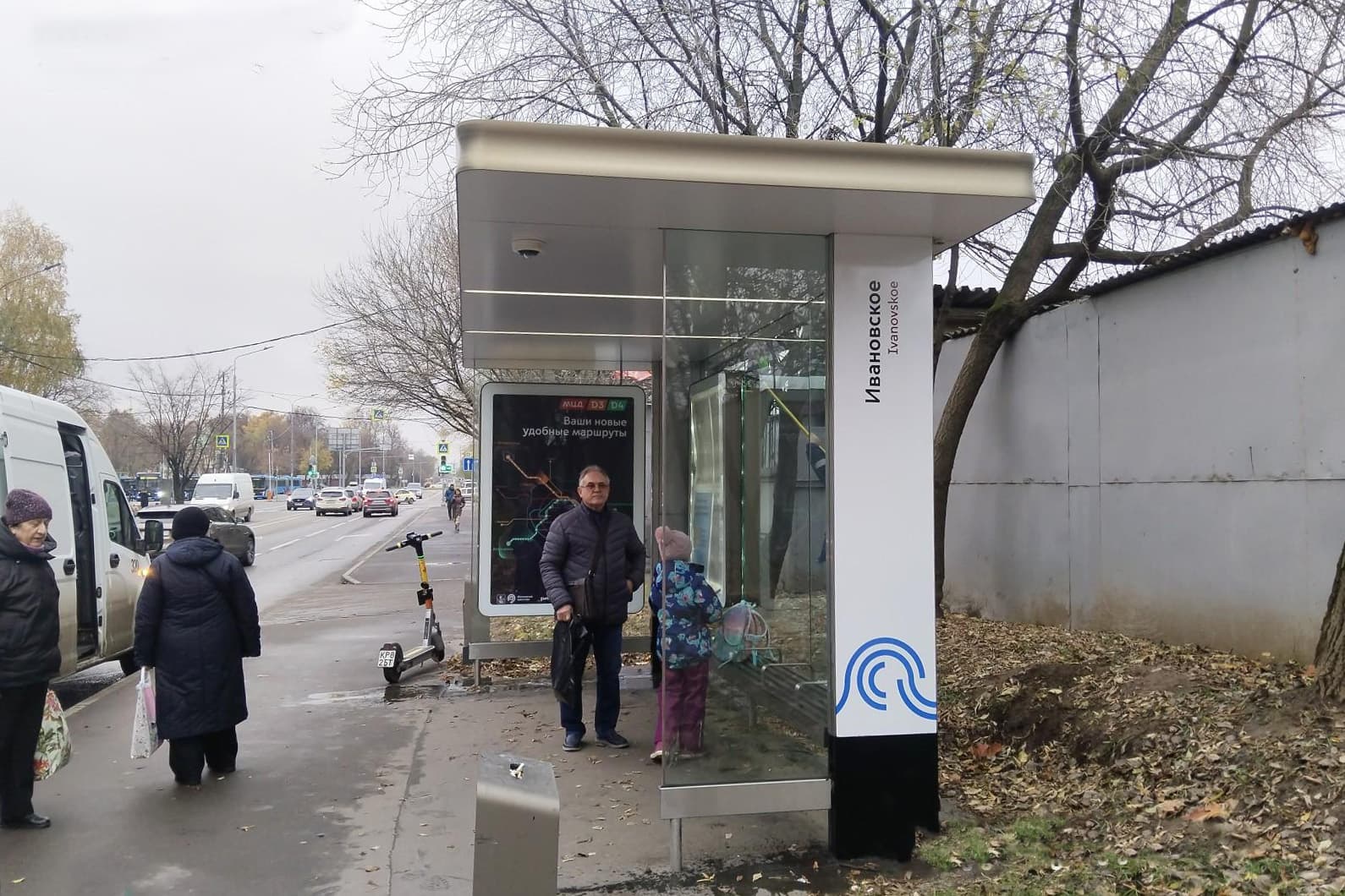 Сталеваров ул. вл3А - ост. "Ивановское", сторона А Москва. Сталеваров ул. вл3А - ост. "Ивановское", сторона А