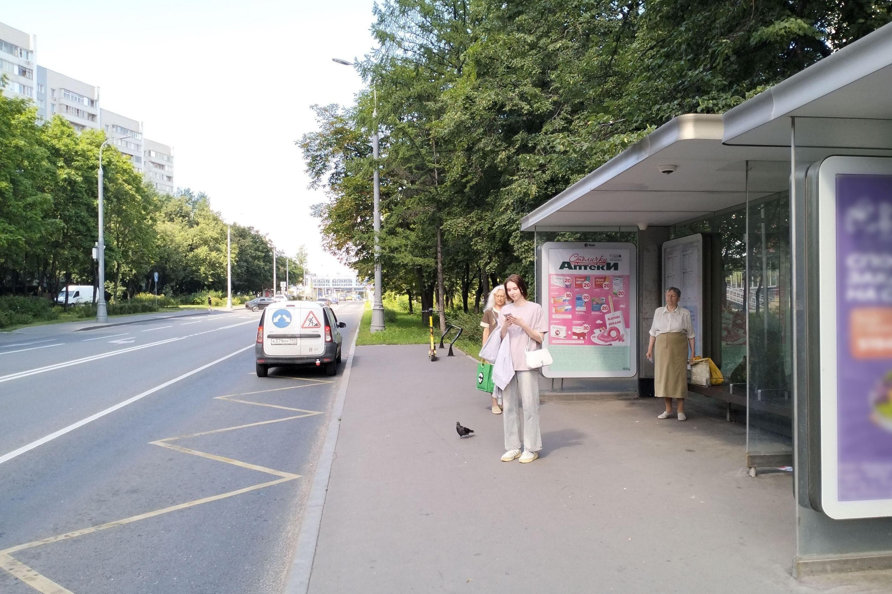 Ташкентская улица, д.9 - ост. "Ташкентский переулок" (в центр) поз.2, сторона А Москва. Ташкентская улица, д.9 - ост. "Ташкентский переулок" (в центр) поз.2, сторона А