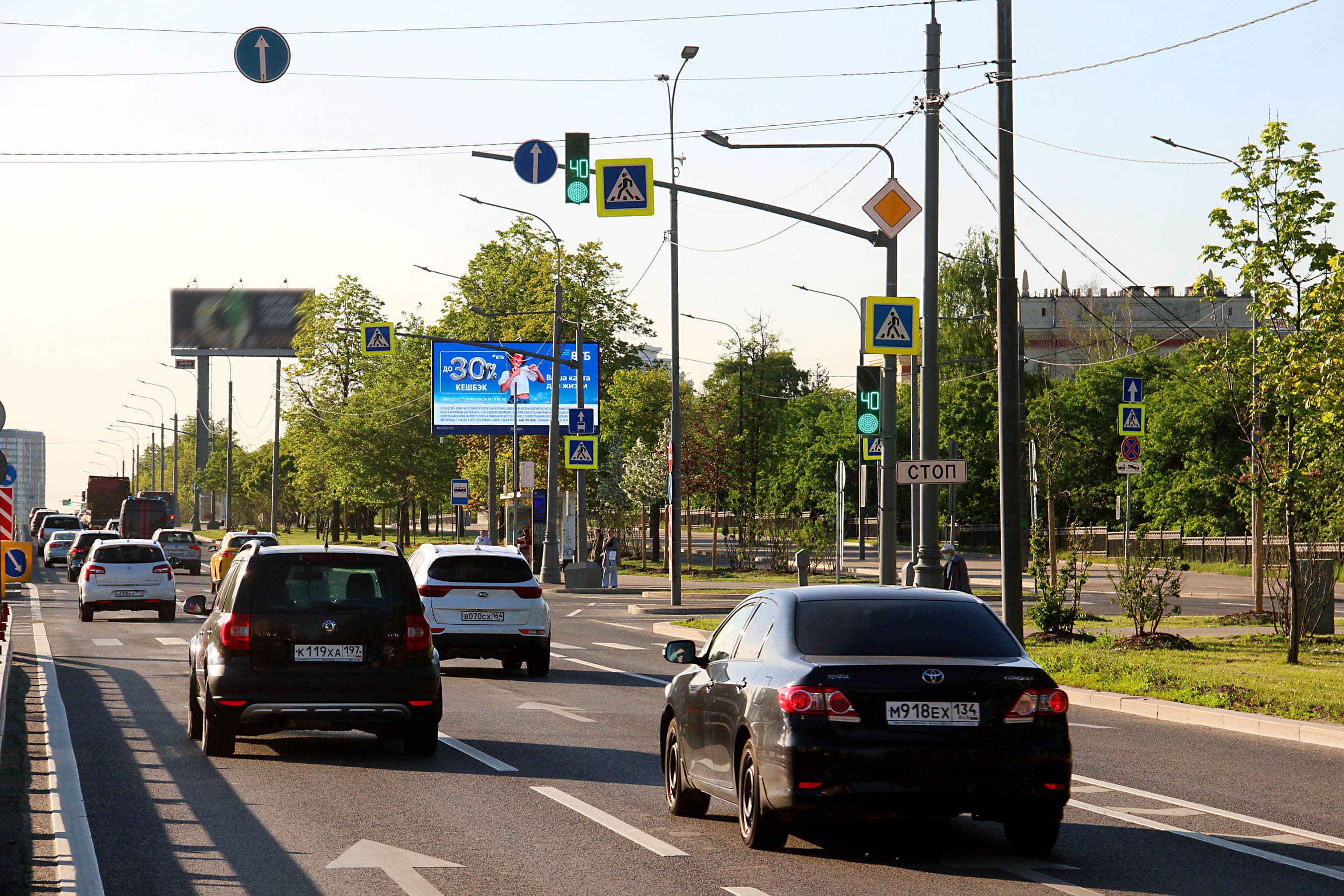 Ломоносовский пр-т 27к1, н-в, р/п, Х с ул. Лебедева (Digita), (светофор), сторона А1 Москва. Ломоносовский пр-т 27к1, н-в, р/п, Х с ул. Лебедева (Digita), (светофор), сторона А1