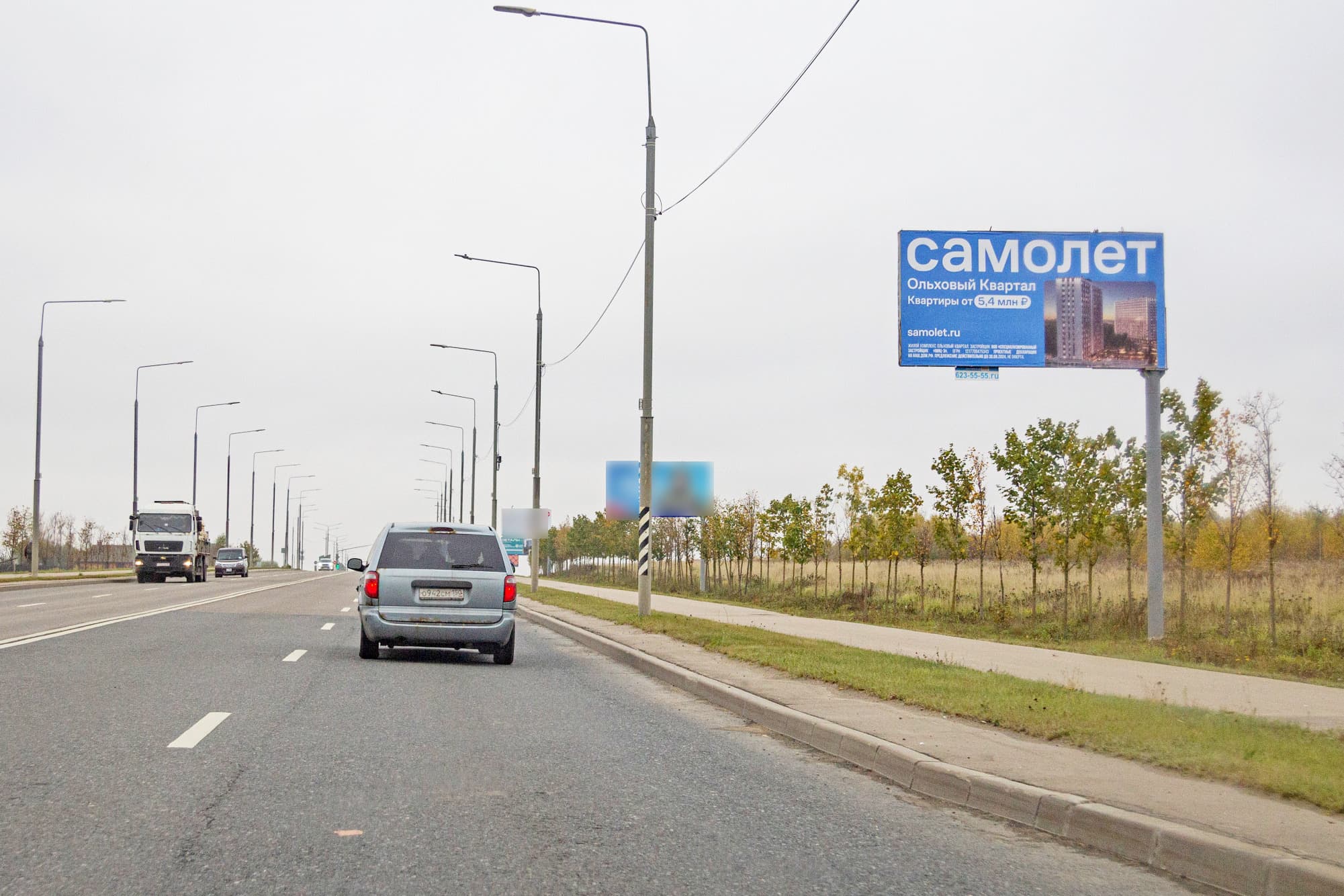 Сосенское, Проектируемый проезд 7031, 00+400 от Калужского ш._R_А, сторона А Москва. Сосенское, Проектируемый проезд 7031, 00+400 от Калужского ш._R_А, сторона А