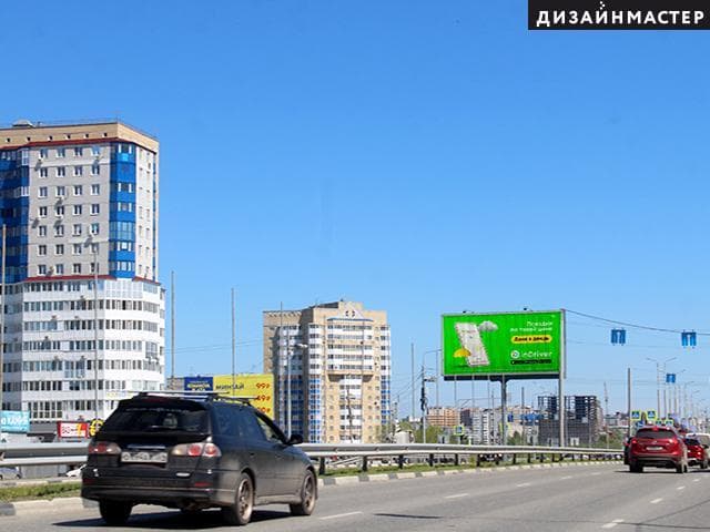 Конева ул., Енисейская 3-я ул., 21 (съезд с метромоста) - ТОК Метромолл, ТОЦ Фестиваль,, сторона Б1 Омск. Конева ул., Енисейская 3-я ул., 21 (съезд с метромоста) - ТОК Метромолл, ТОЦ Фестиваль,, сторона Б1