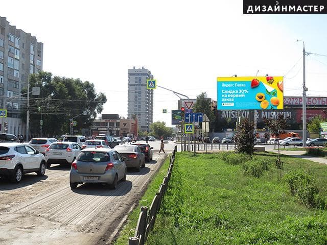 Красный путь ул., 85/1 (напротив), Кемеровская ул., сторона А Омск. Красный путь ул., 85/1 (напротив), Кемеровская ул., сторона А