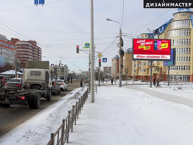 Куйбышева ул., 10 лет Октября ул., 105, сторона А Омск. Куйбышева ул., 10 лет Октября ул., 105, сторона А