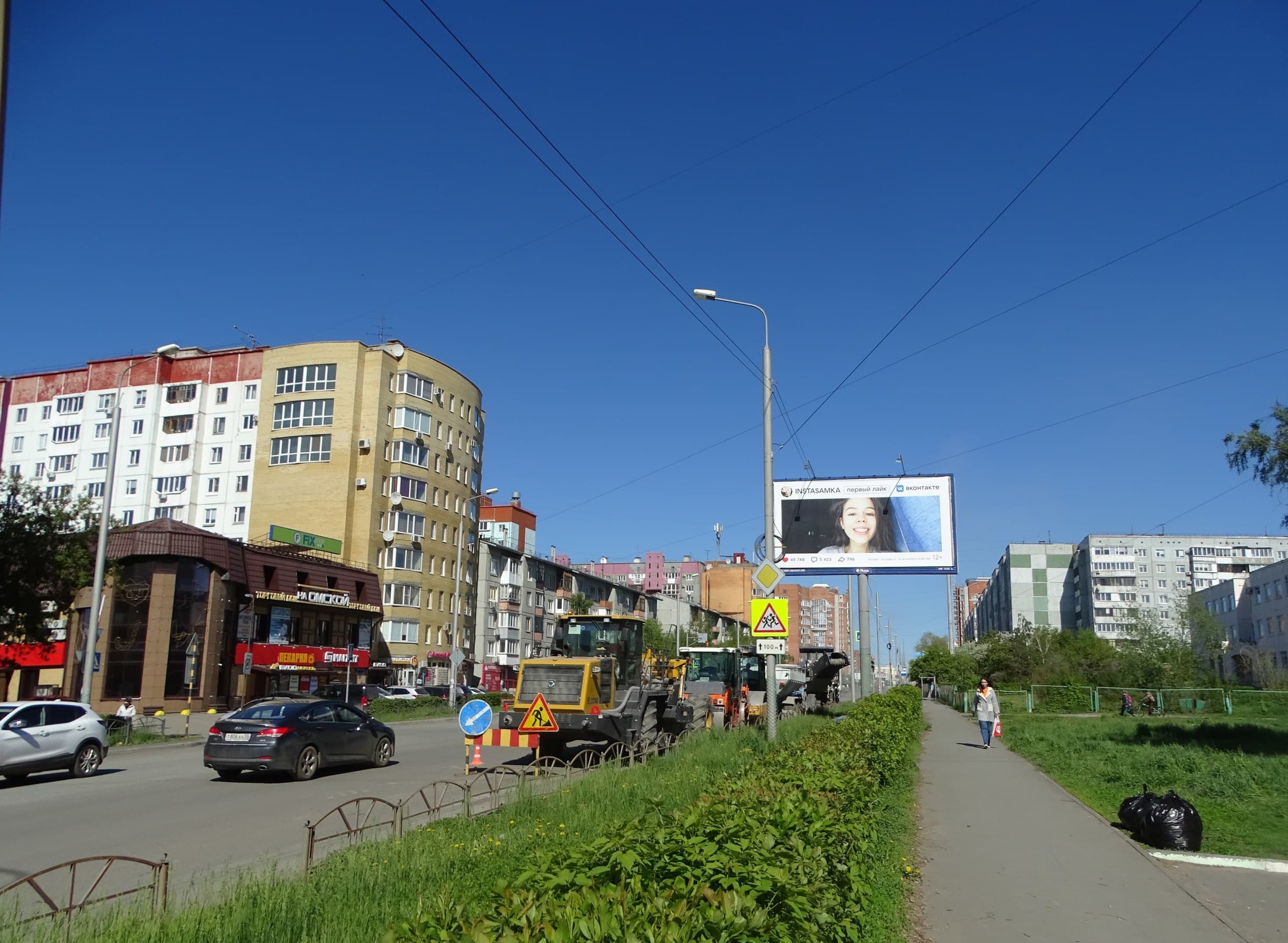 Омская ул., д. 107 (н-в), сторона А Омск. Омская ул., д. 107 (н-в), сторона А