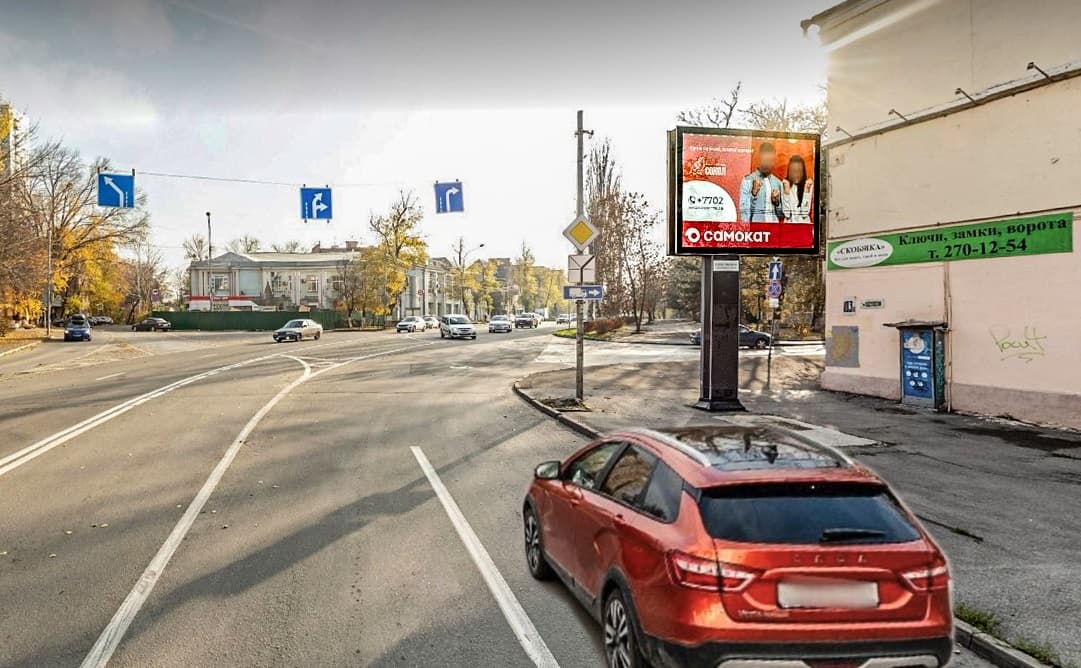 Буденновский пр-кт 103А (поворот на Целиноградскую) — на Комсомольскую пл., сторона А1 Ростов-на-Дону. Буденновский пр-кт 103А (поворот на Целиноградскую) — на Комсомольскую пл., сторона А1