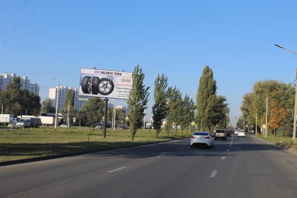 Доватора ул. 259 (на разделительной полосе) в сторону Солженицина, сторона А Ростов-на-Дону. Доватора ул. 259 (на разделительной полосе) в сторону Солженицина, сторона А