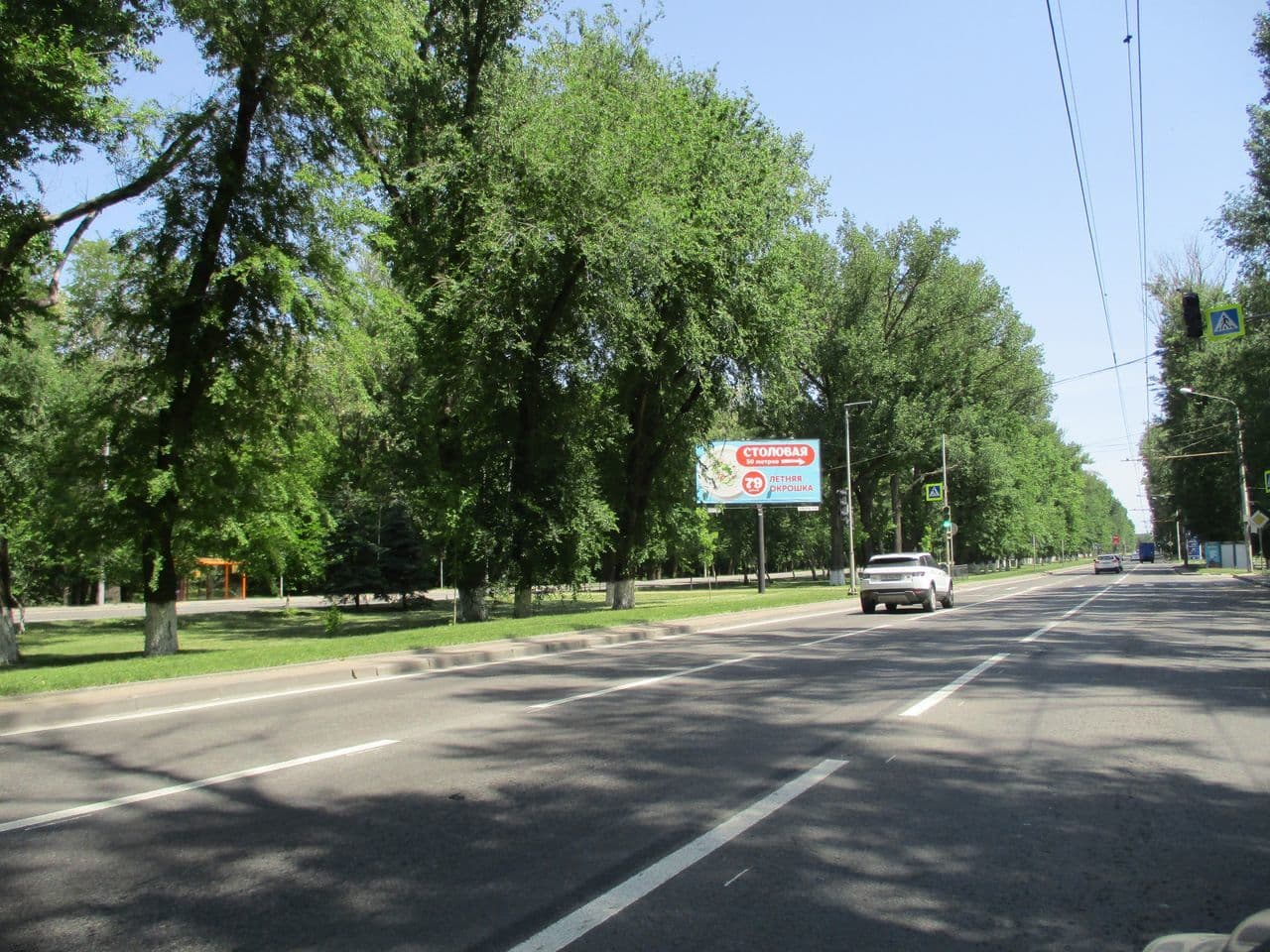 Шолохова пр-кт 282Б (на разделительной) на выезд, сторона А Ростов-на-Дону. Шолохова пр-кт 282Б (на разделительной) на выезд, сторона А