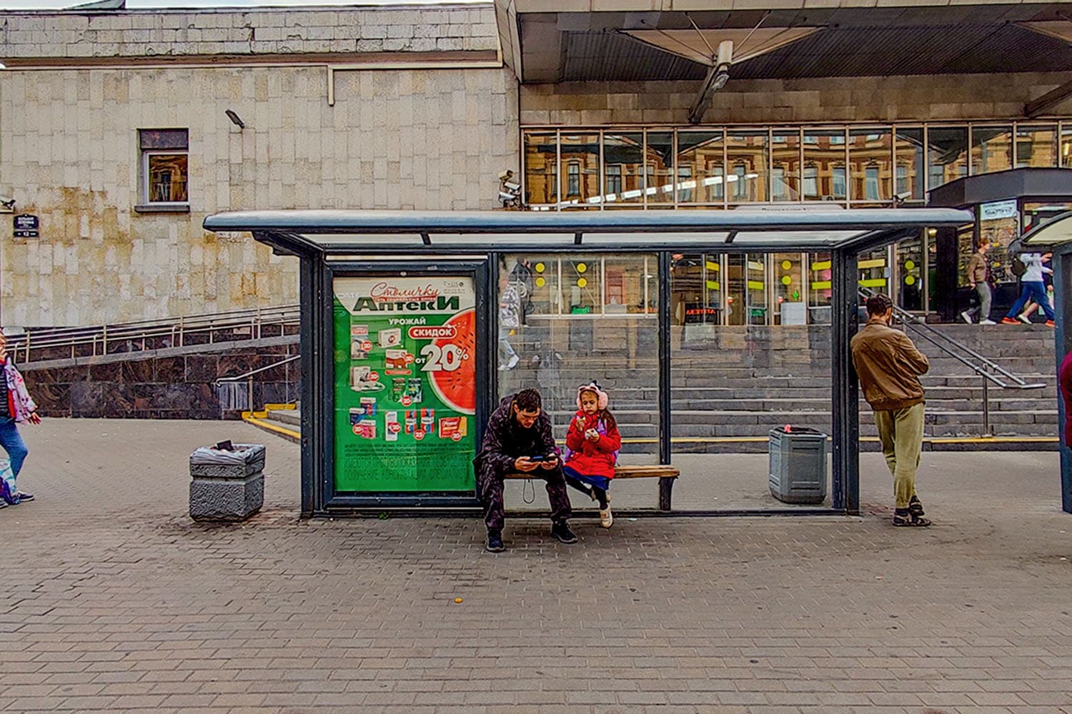 Большая Зеленина ул. 12 - ост. "Станция метро Чкаловская", поз. 2, сторона А2 Санкт-Петербург. Большая Зеленина ул. 12 - ост. "Станция метро Чкаловская", поз. 2, сторона А2