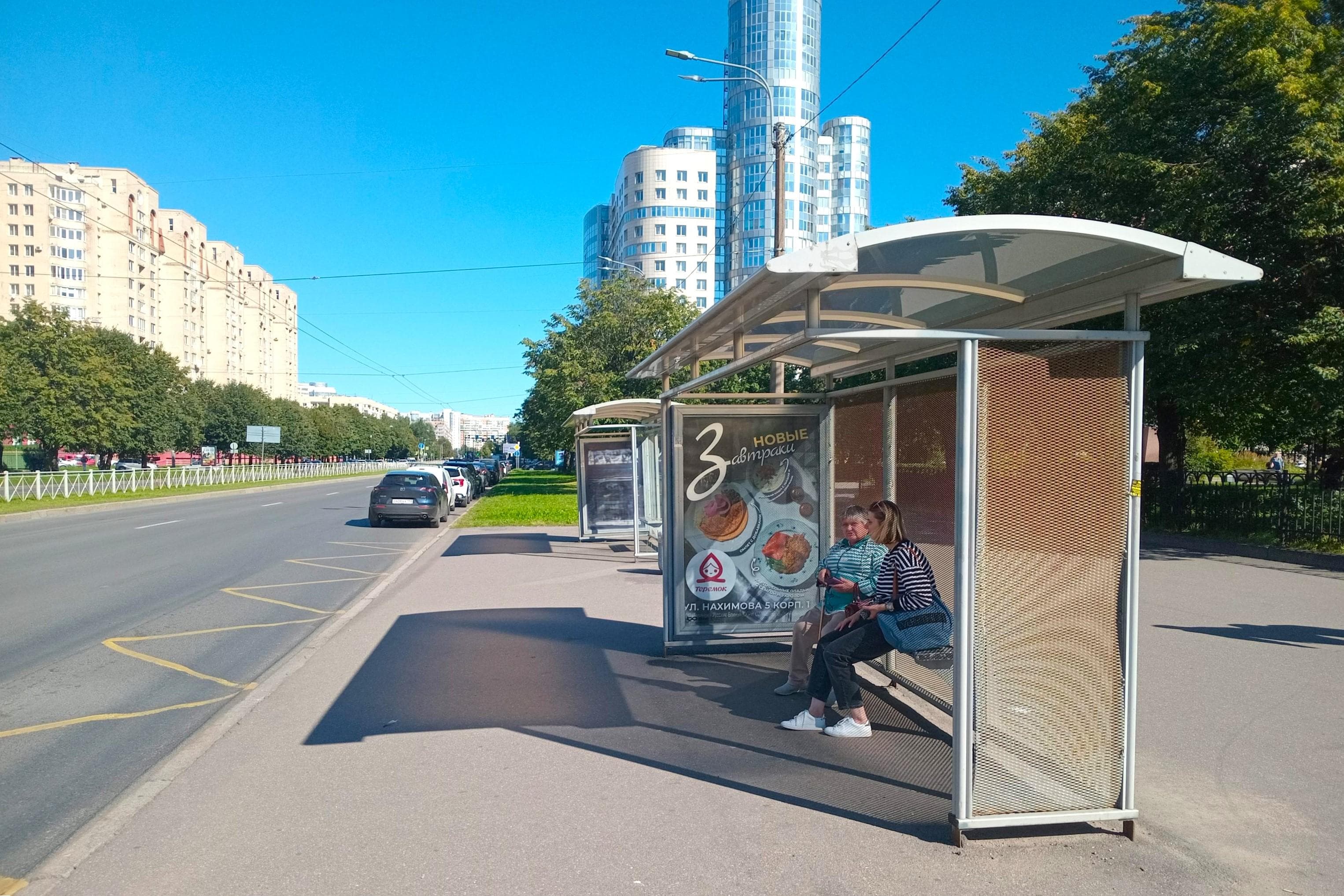 Нахимова ул. 26 - ост. "Гостиница Прибалтийская", (светофор), поз. 1, сторона А Санкт-Петербург. Нахимова ул. 26 - ост. "Гостиница Прибалтийская", (светофор), поз. 1, сторона А