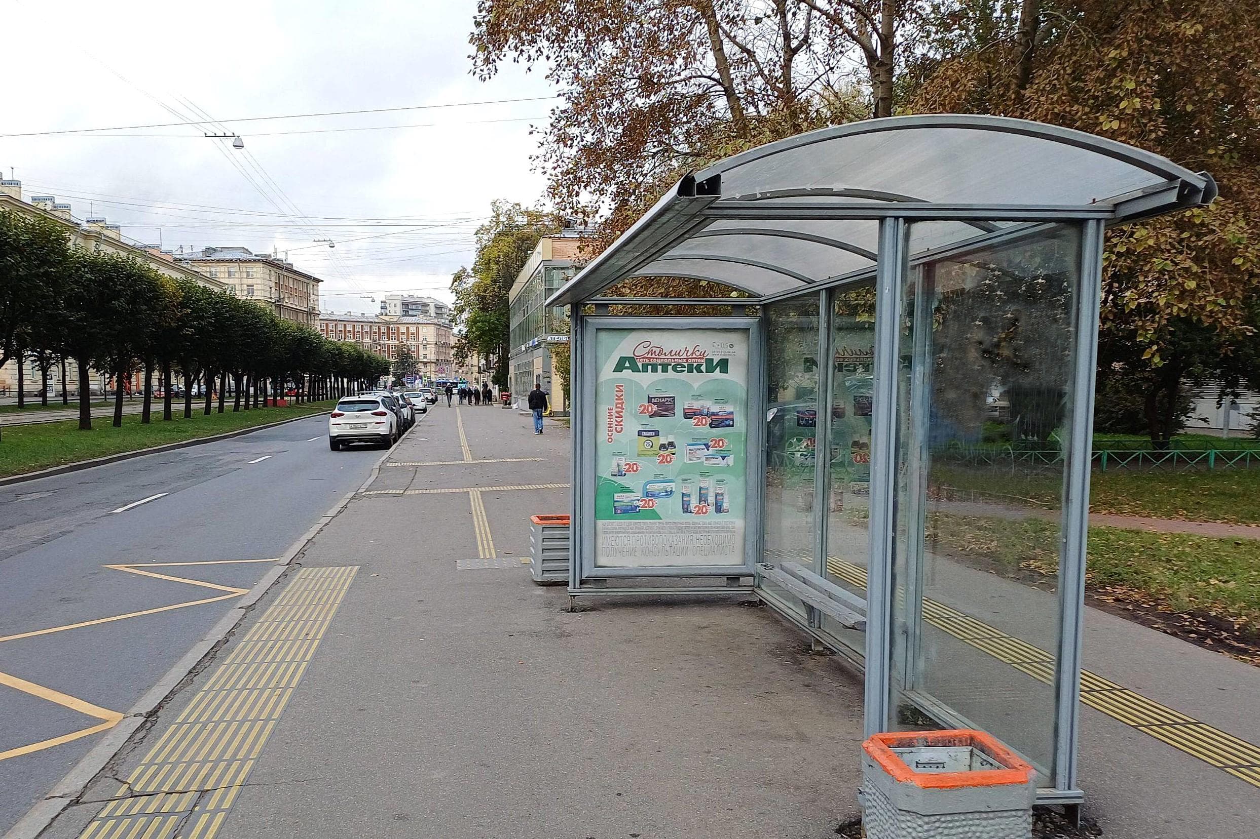 Новочеркасский проспект 36к1 - ост. "Таллинская улица", сторона А Санкт-Петербург. Новочеркасский проспект 36к1 - ост. "Таллинская улица", сторона А