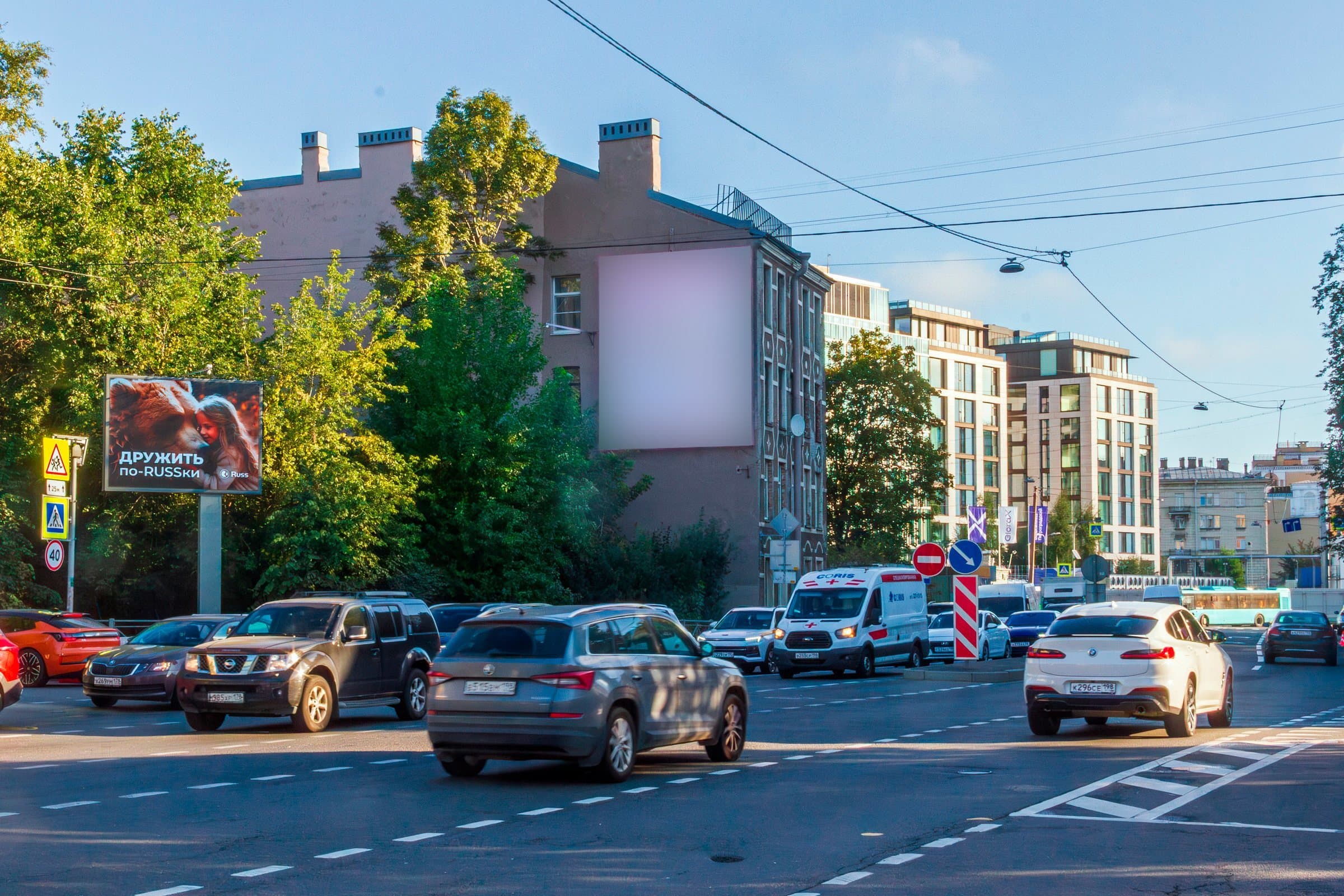 shit 3x6 Реклама 2.7x3.7 по адресу Новоладожская ул. 12 / Красного Курсанта ул. DIGITAL