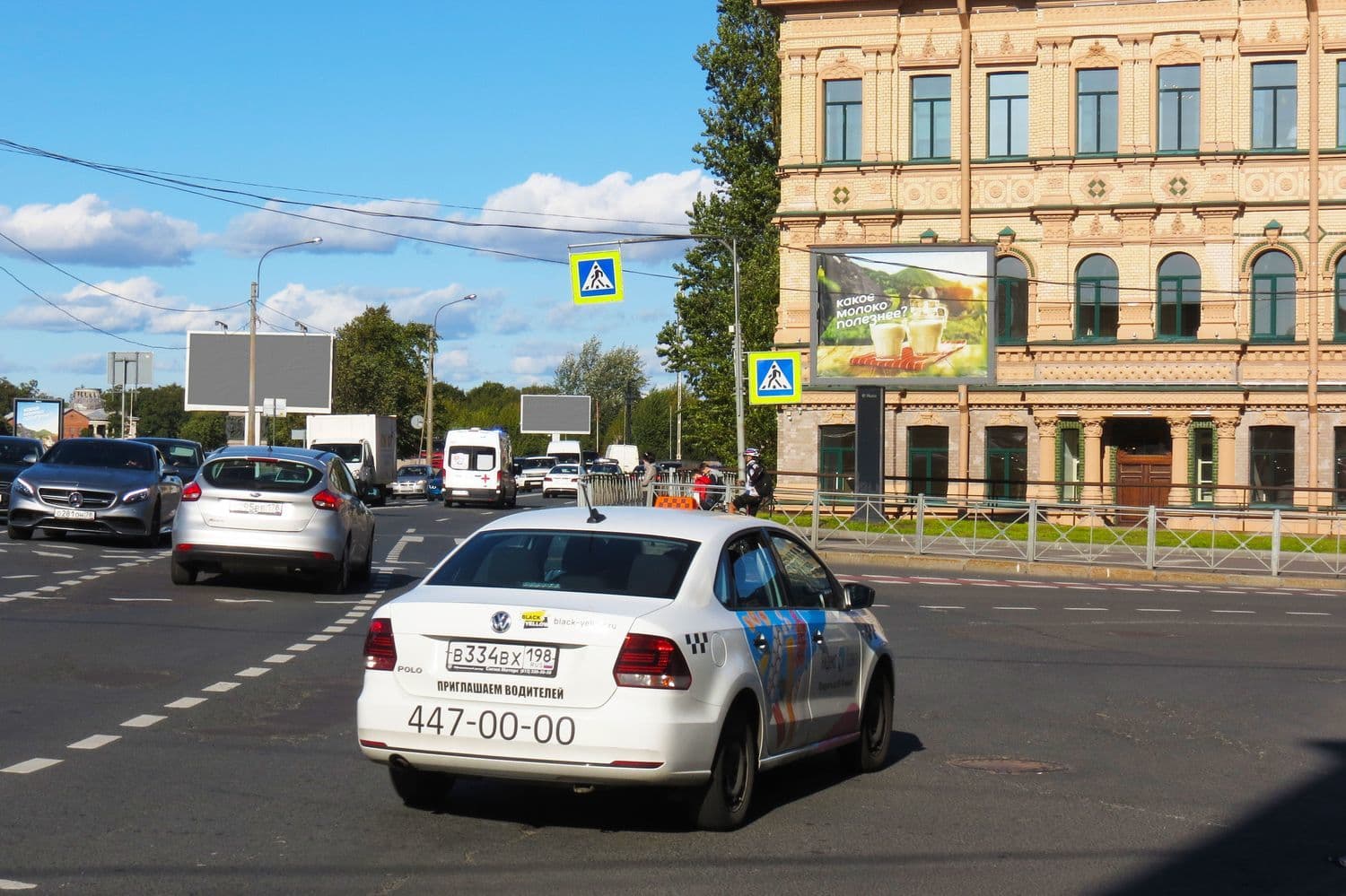 shit 3x6 Реклама 2.7x3.7 по адресу Песочная наб. / Левашовский пр. 21 (от Большой Зеленина ул.) (роллер)