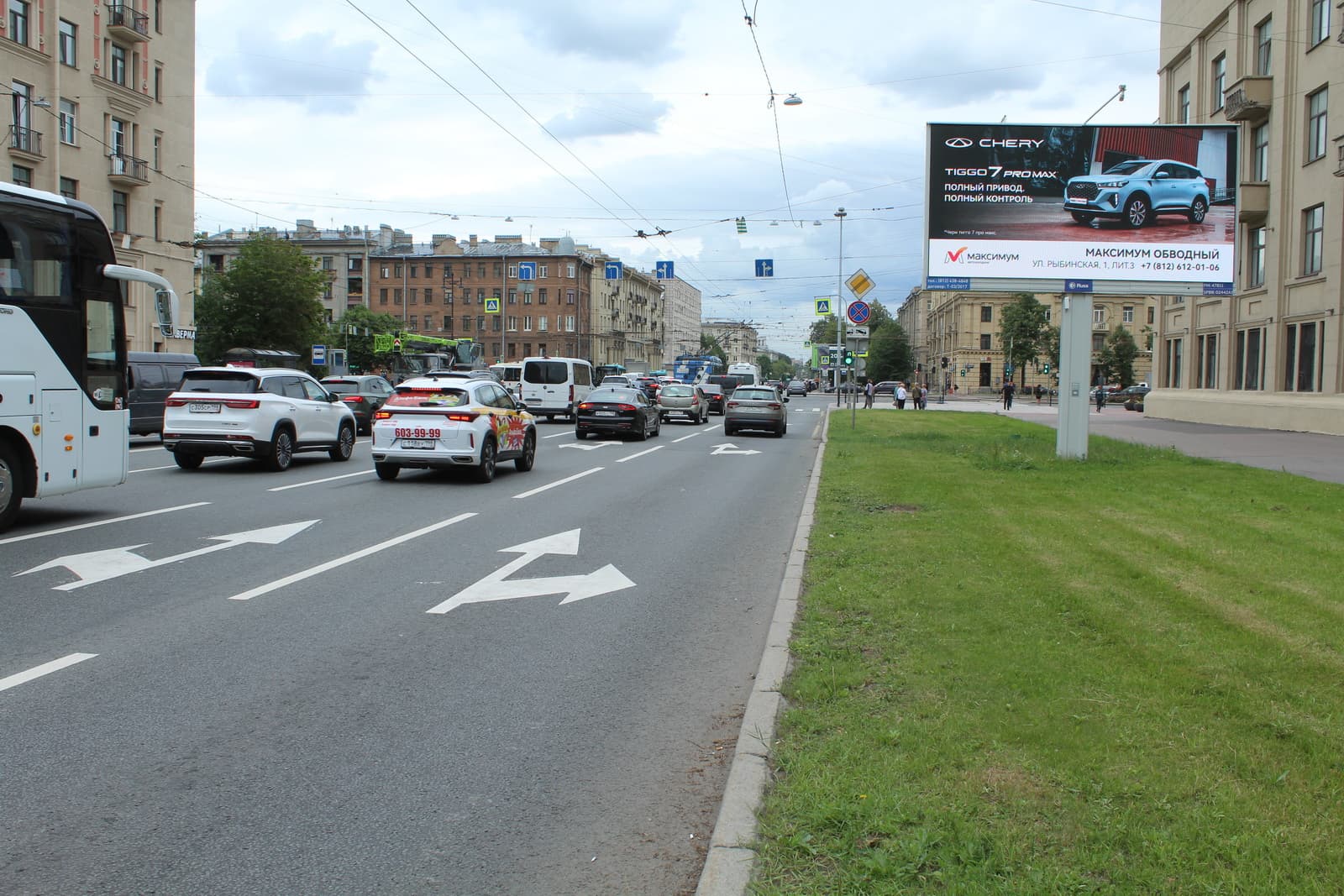 Благодатная ул. 37, Х с Московским проспектом, (светофор), сторона А1 Санкт-Петербург. Благодатная ул. 37, Х с Московским проспектом, (светофор), сторона А1