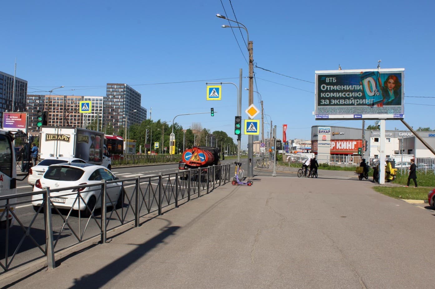Дальневосточный проспект 22к1, Х с ул. Антонова-Овсеенко, (светофор), сторона А1 Санкт-Петербург. Дальневосточный проспект 22к1, Х с ул. Антонова-Овсеенко, (светофор), сторона А1