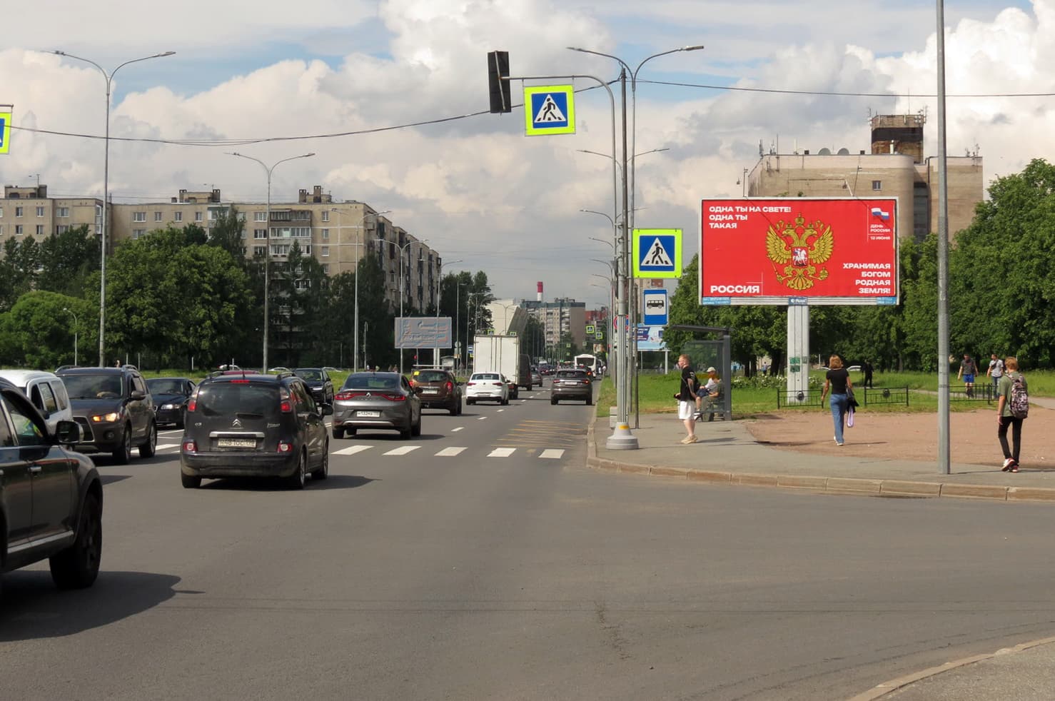 Искровский пр. 11, напротив / Антонова-Овсеенко ул. (к Коллонтай ул.), сторона А Санкт-Петербург. Искровский пр. 11, напротив / Антонова-Овсеенко ул. (к Коллонтай ул.), сторона А