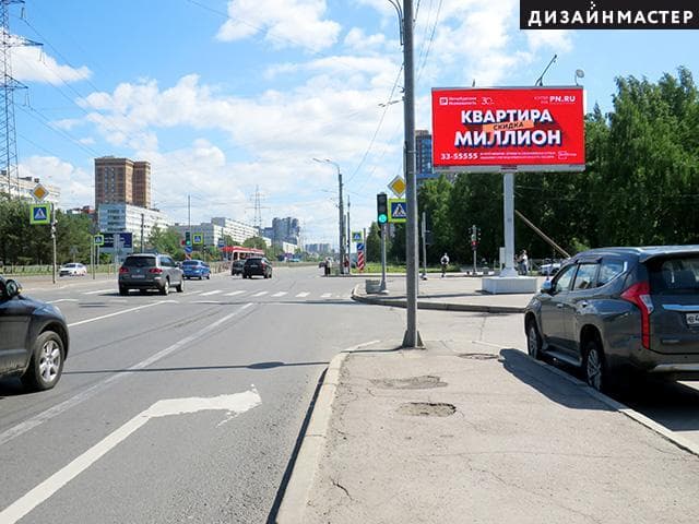 Испытателей пр. 22, Байконурская ул. (супермаркет "Перекресток"), сторона А1 Санкт-Петербург. Испытателей пр. 22, Байконурская ул. (супермаркет "Перекресток"), сторона А1