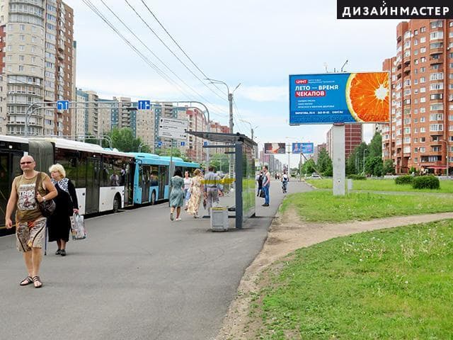 Комендантский пр., Долгоозёрная ул. 13, напротив (ТРК "5 Озёр"), сторона А1 Санкт-Петербург. Комендантский пр., Долгоозёрная ул. 13, напротив (ТРК "5 Озёр"), сторона А1