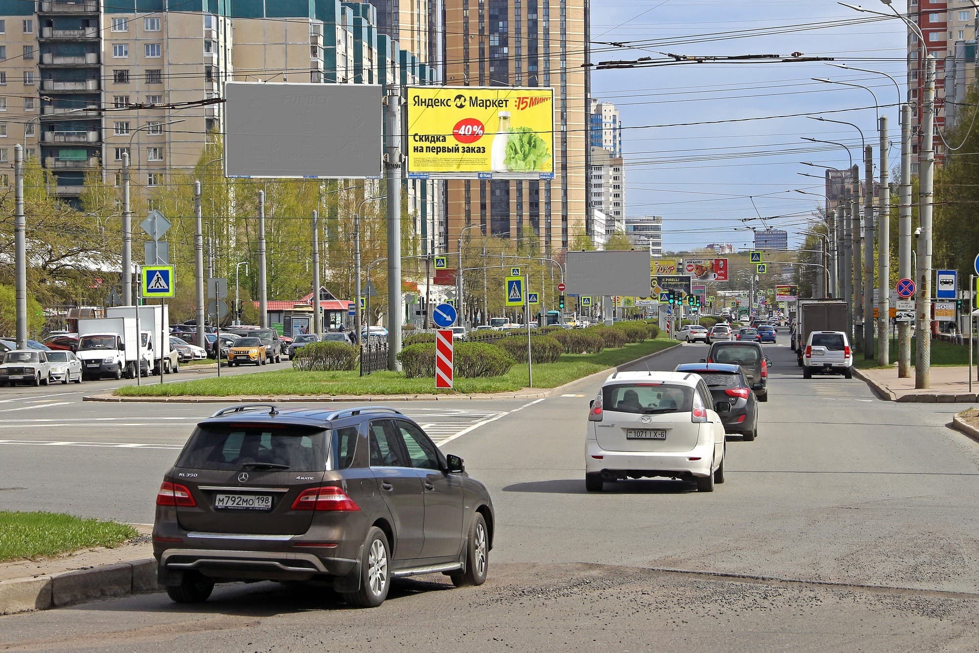 Королева пр. 29 к.1 / Сикорского пл. (р/п к Коломяжскому пр. правый), сторона А2 Санкт-Петербург. Королева пр. 29 к.1 / Сикорского пл. (р/п к Коломяжскому пр. правый), сторона А2