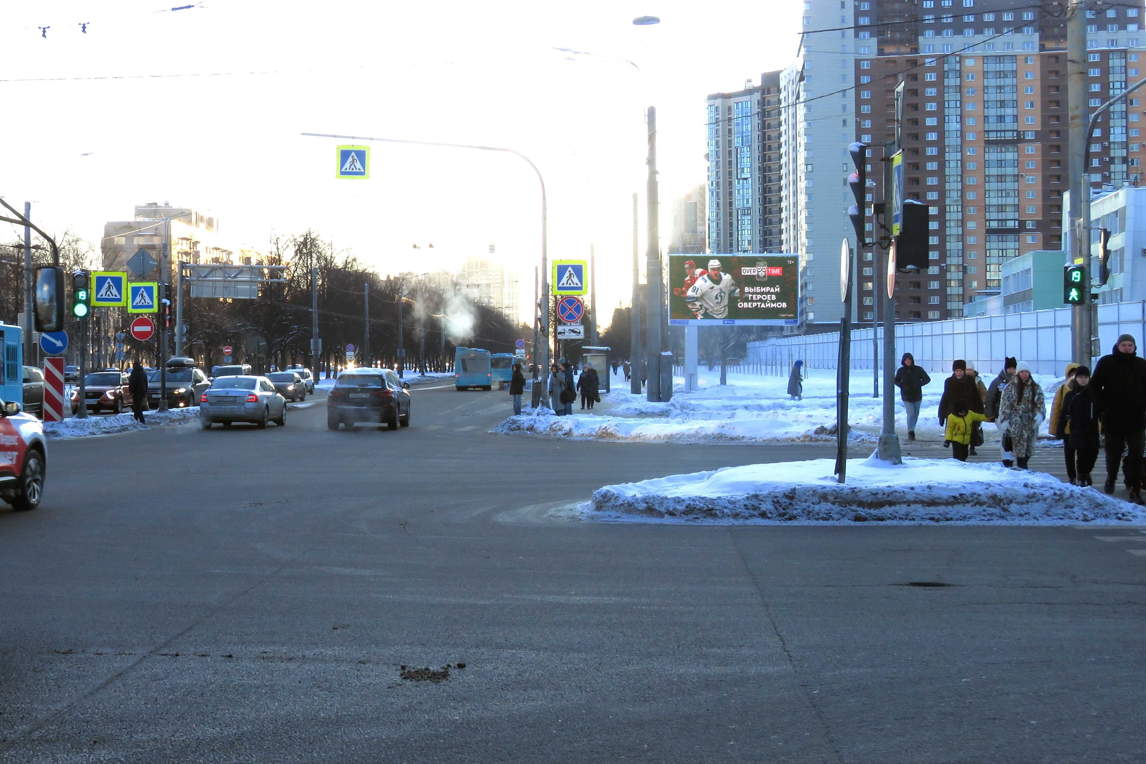 Космонавтов пр. 56, напротив / Орджоникидзе ул. (из центра), сторона А1 Санкт-Петербург. Космонавтов пр. 56, напротив / Орджоникидзе ул. (из центра), сторона А1