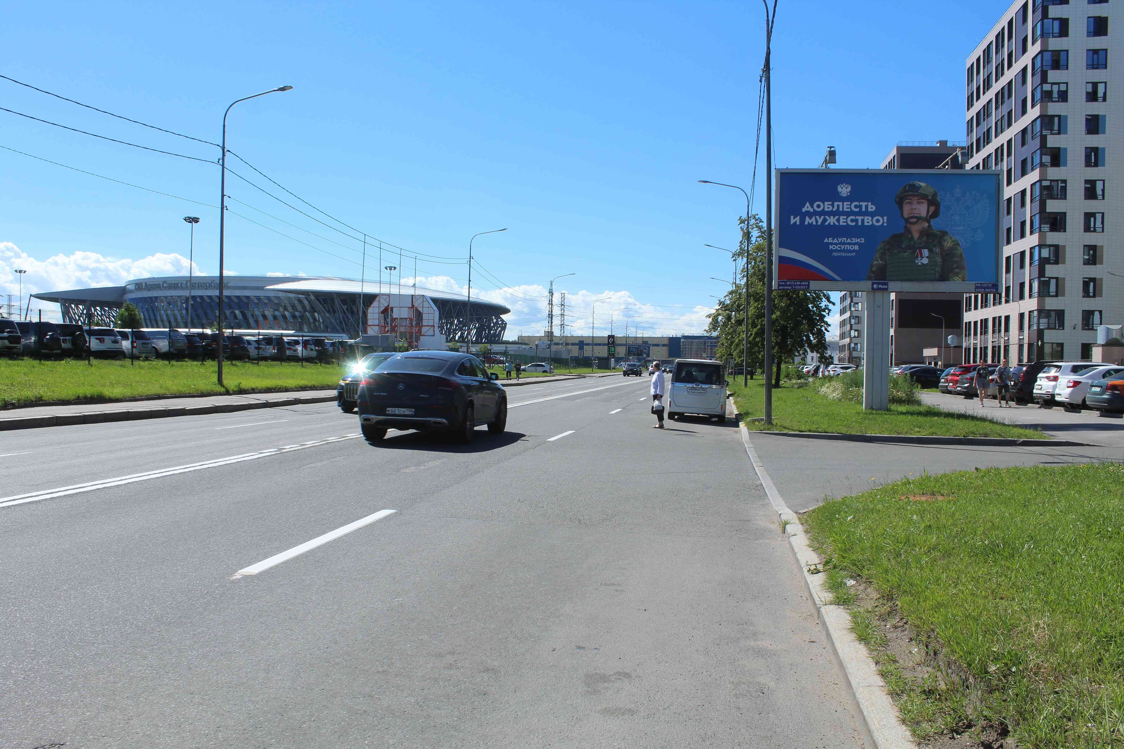 Кузнецовская ул./ Витебский пр., д. 15, сторона А Санкт-Петербург. Кузнецовская ул./ Витебский пр., д. 15, сторона А