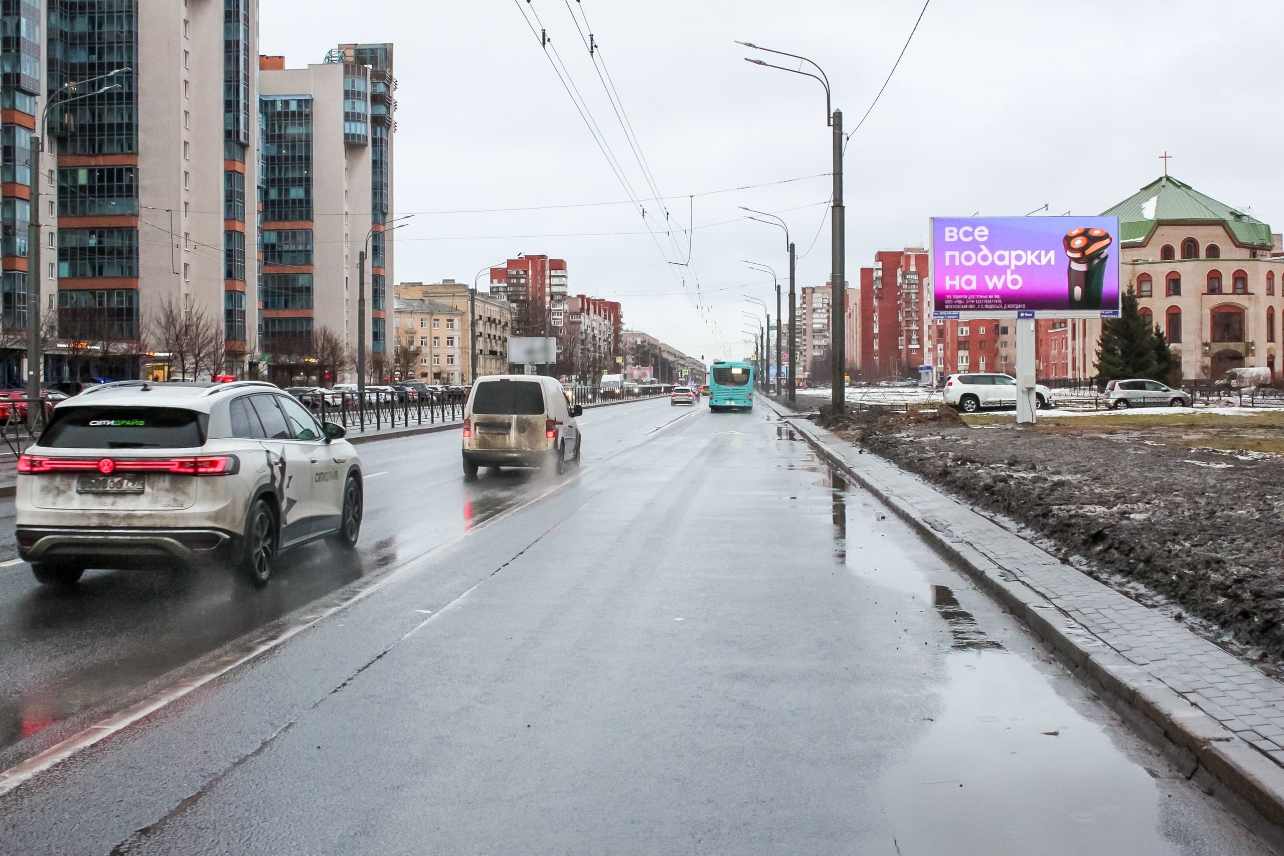 Ленинский пр. 111 к.1 (к Московскому пр.), сторона А1 Санкт-Петербург. Ленинский пр. 111 к.1 (к Московскому пр.), сторона А1