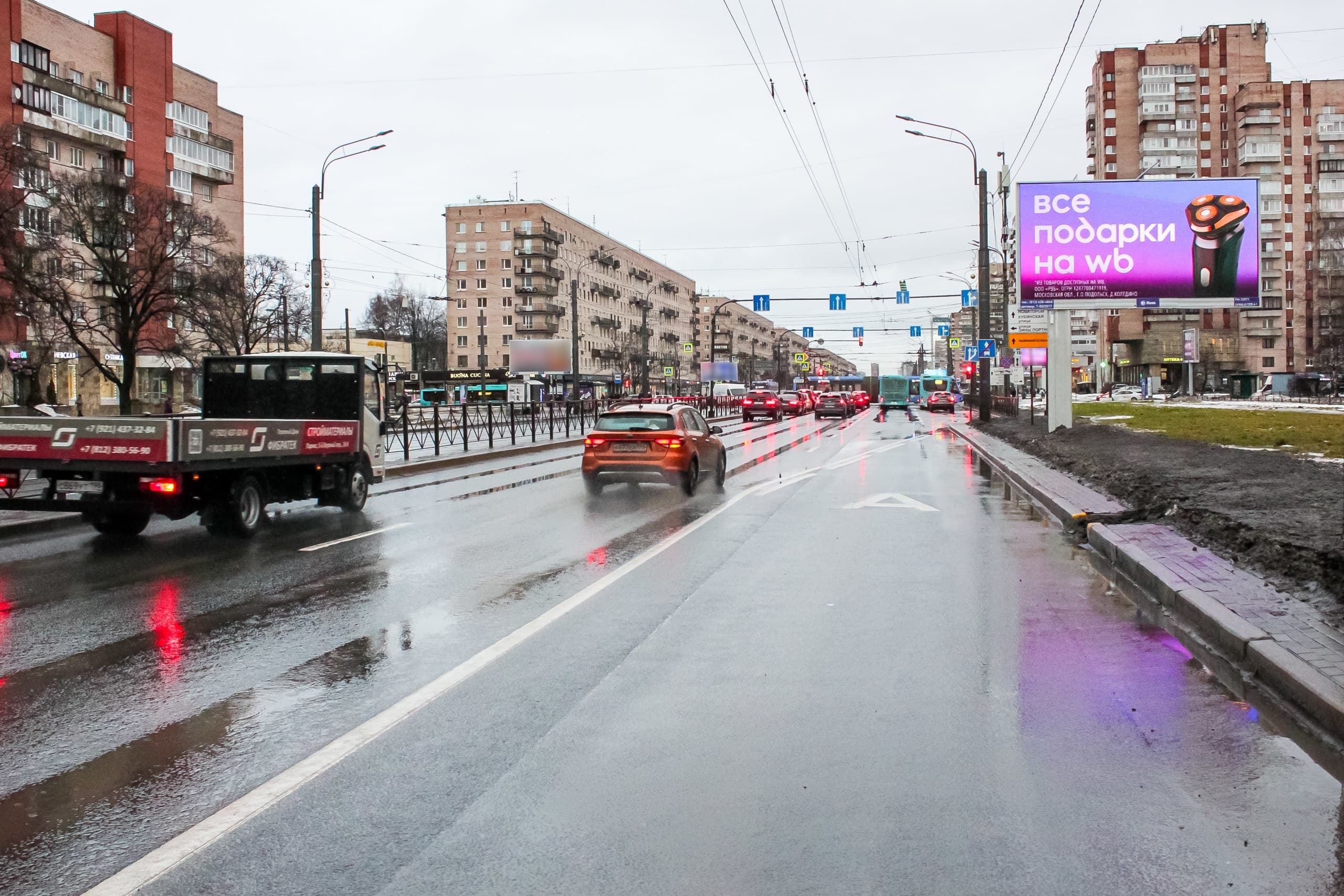Ленинский пр. 117 к.1 / Зины Портновой ул. (к Московскому пр.), сторона А1 Санкт-Петербург. Ленинский пр. 117 к.1 / Зины Портновой ул. (к Московскому пр.), сторона А1