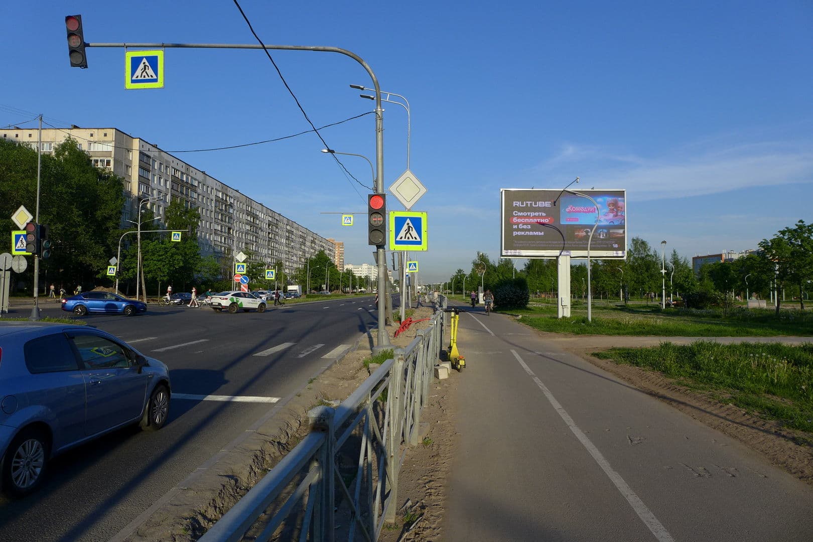 Луначарского пр. / Ушинского ул., напротив (от Светлановского пр.) DIGITAL, сторона А1 Санкт-Петербург. Луначарского пр. / Ушинского ул., напротив (от Светлановского пр.) DIGITAL, сторона А1