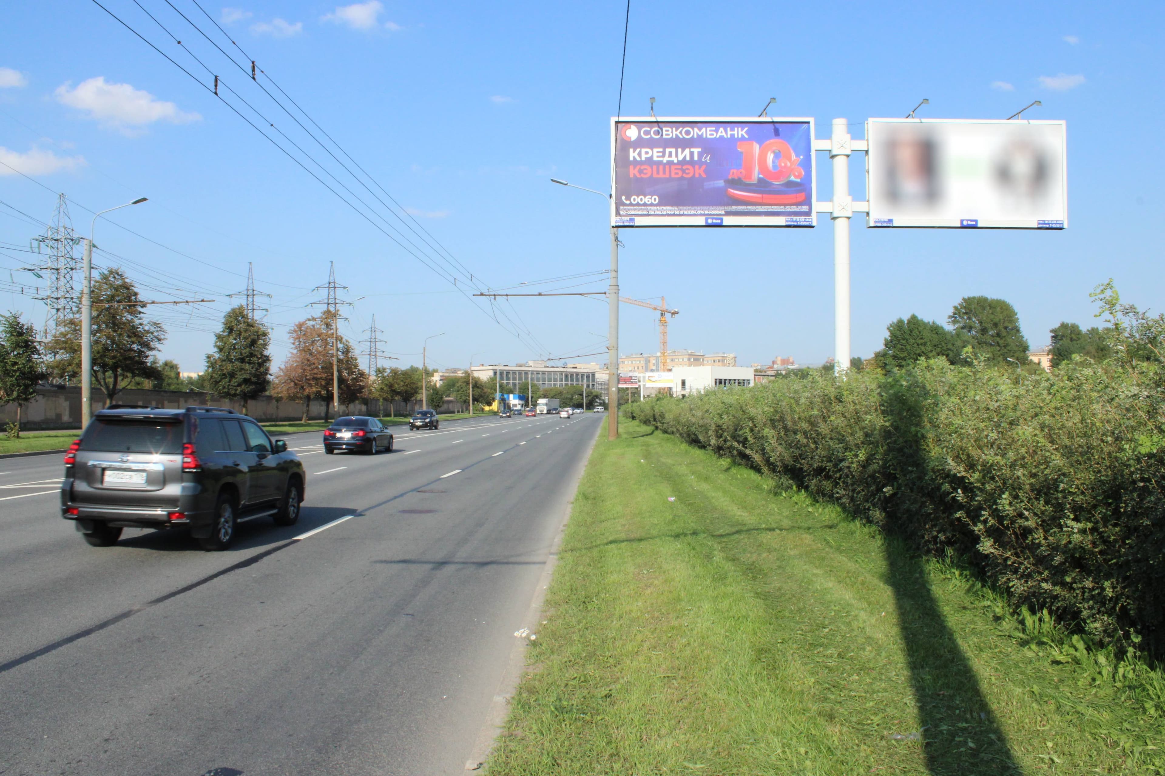 Маршала Жукова пр., напротив д.5, левый, сторона А1 Санкт-Петербург. Маршала Жукова пр., напротив д.5, левый, сторона А1