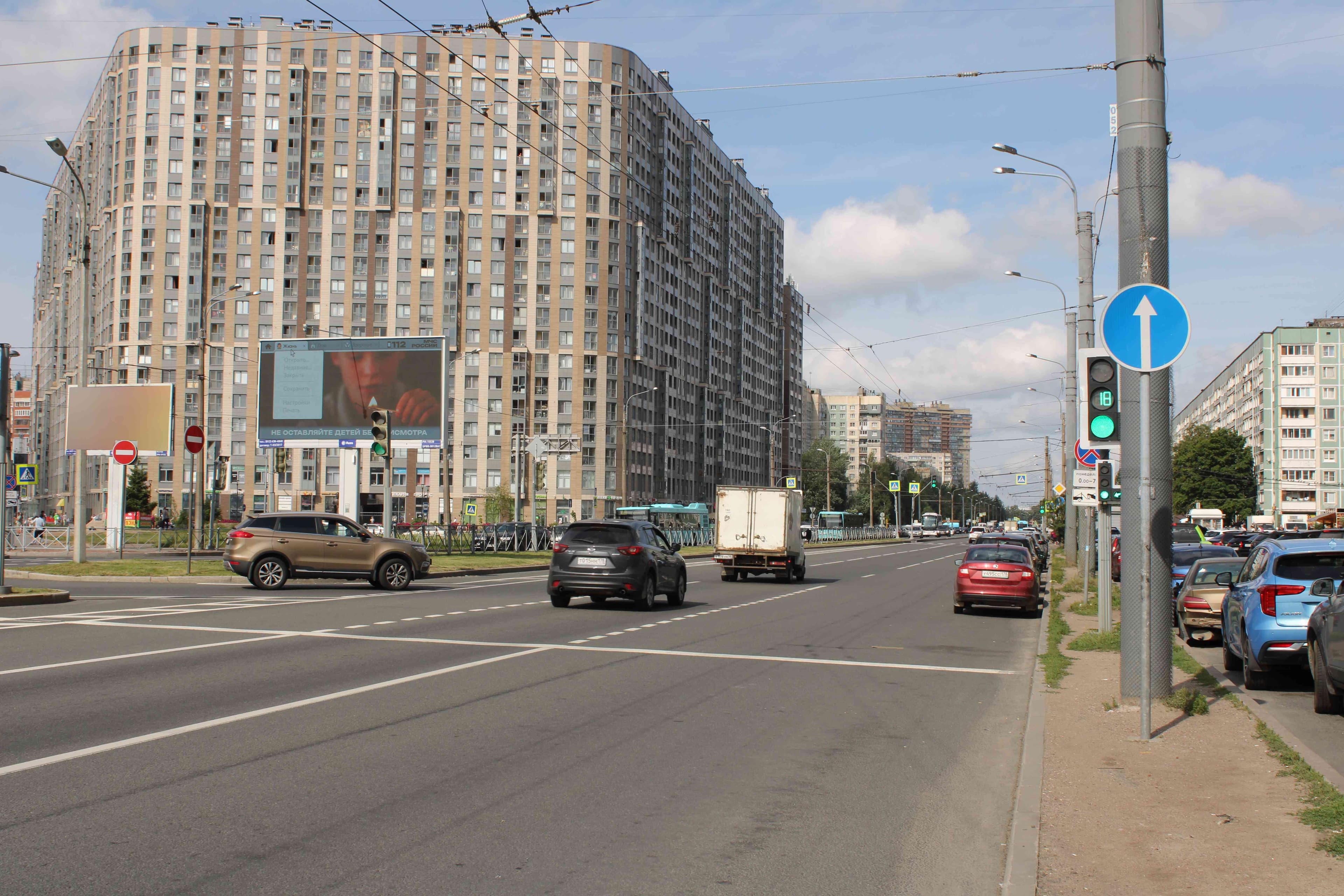 shit 3x6 Реклама 3x6 по адресу Просвещения пр. 32 к.1 / Хошимина ул. (р/п к Выборгскому ш.) DIGITAL